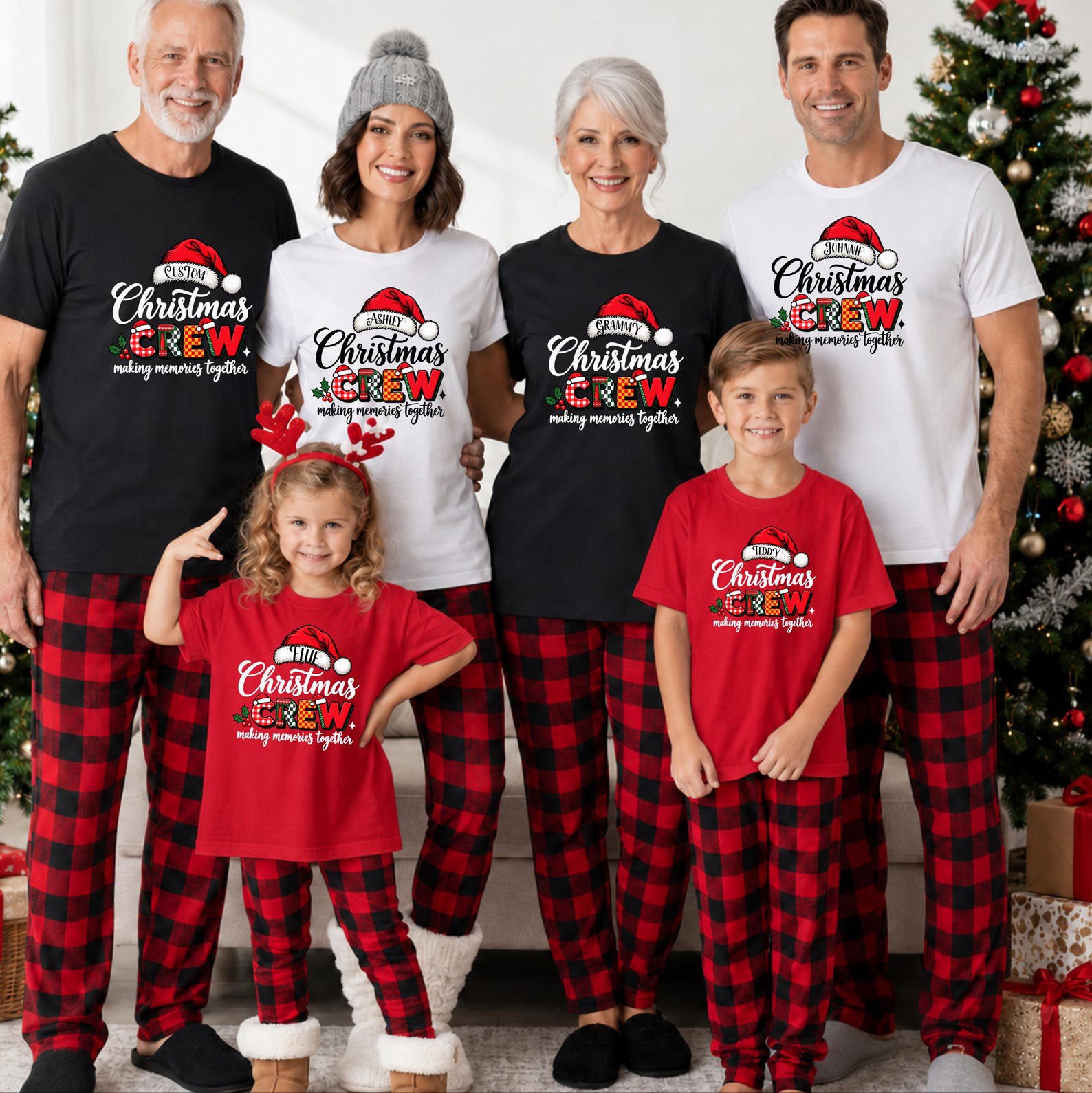 Custom Christmas Crew Shirt, Making Memories Together Sweatshirt, Matching Family Xmas Outfit 2