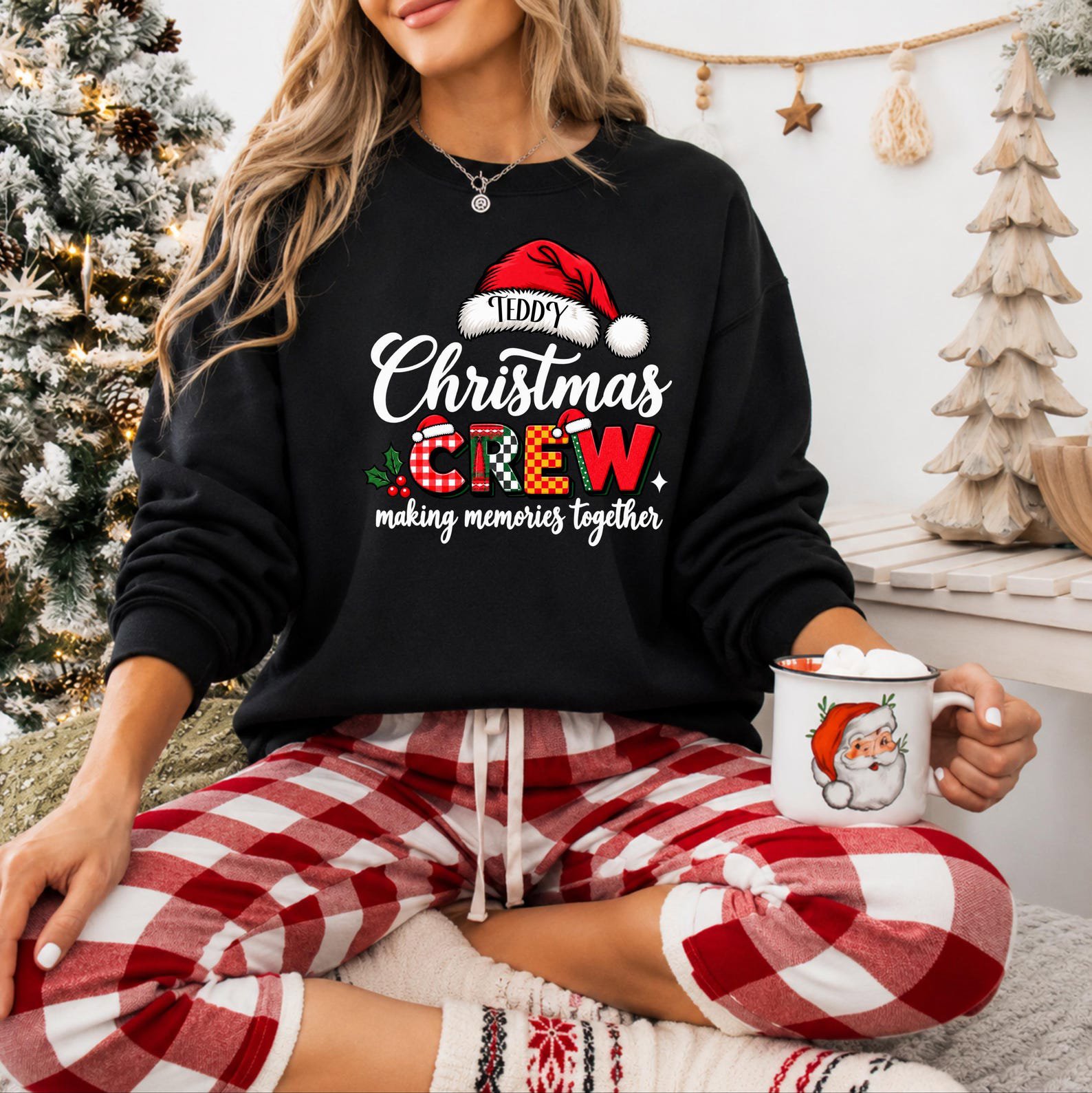 Custom Christmas Crew Shirt, Making Memories Together Sweatshirt, Matching Family Xmas Outfit 6