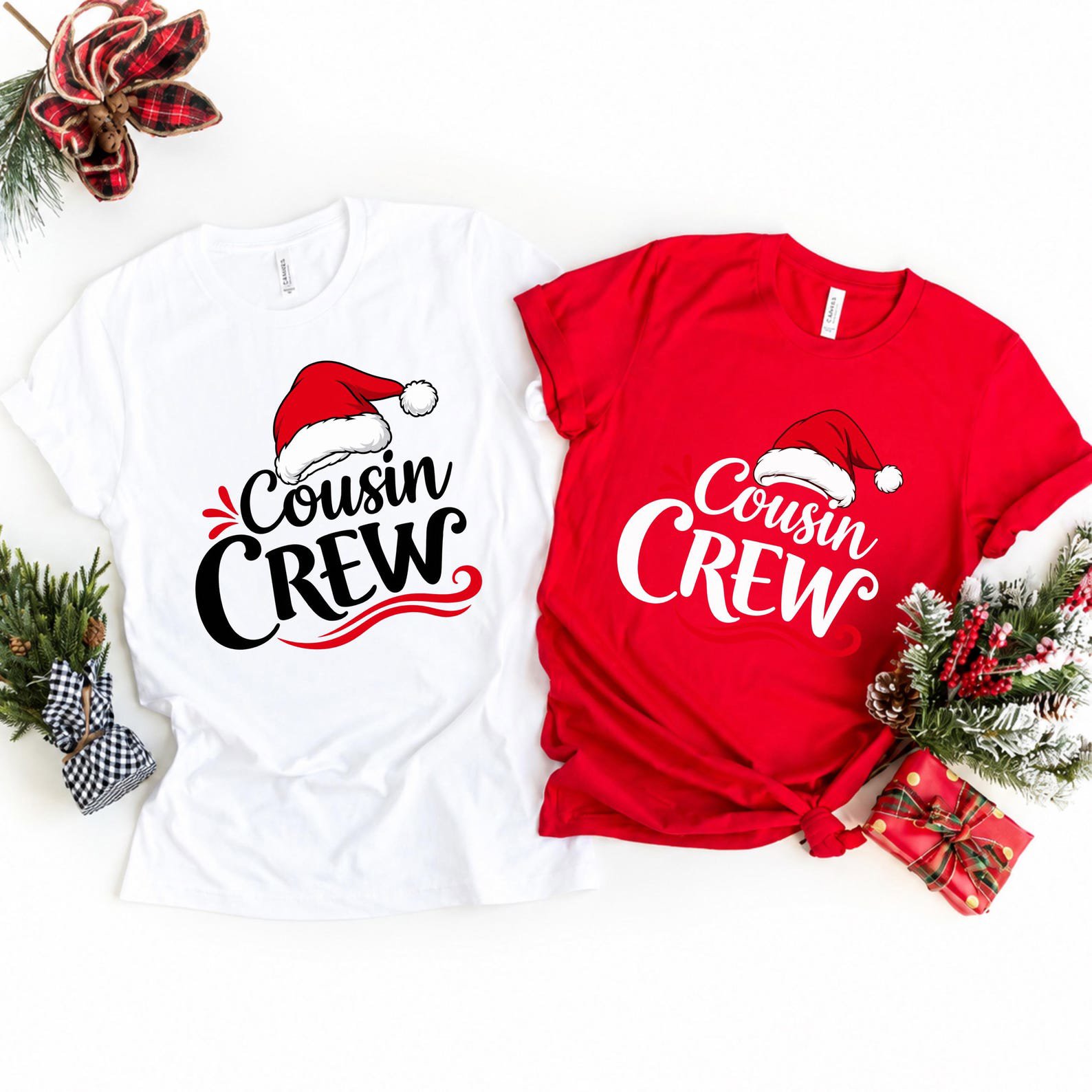 Cousin Crew Christmas Sweatshirt, Matching Family Pajama Top, Holiday Squad Vacation Outfit 3