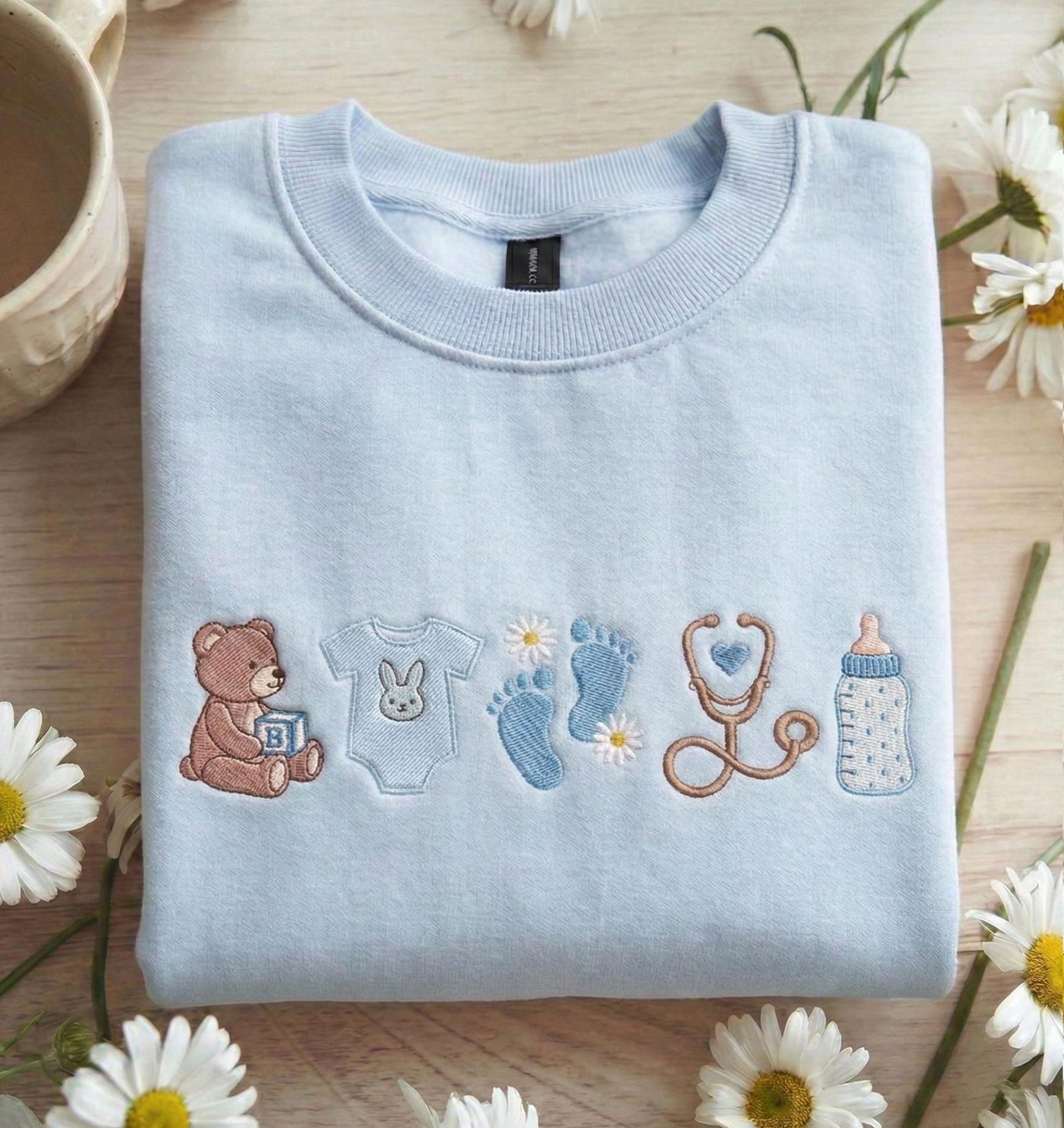 NICU Nurse Embroidered Sweatshirt, Nurse Appreciation, Rn Nurse Shirt Gift, Nicu Nurse Sweatshirt, Nurse Gift 1