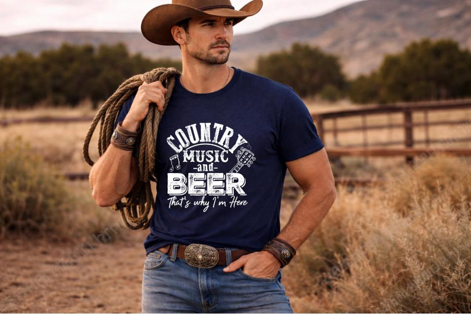 Retro Country Music and Beer Festival Shirt | Vintage Western Graphic Tee | Matching Nashville Bachelorette Group Outfit 5