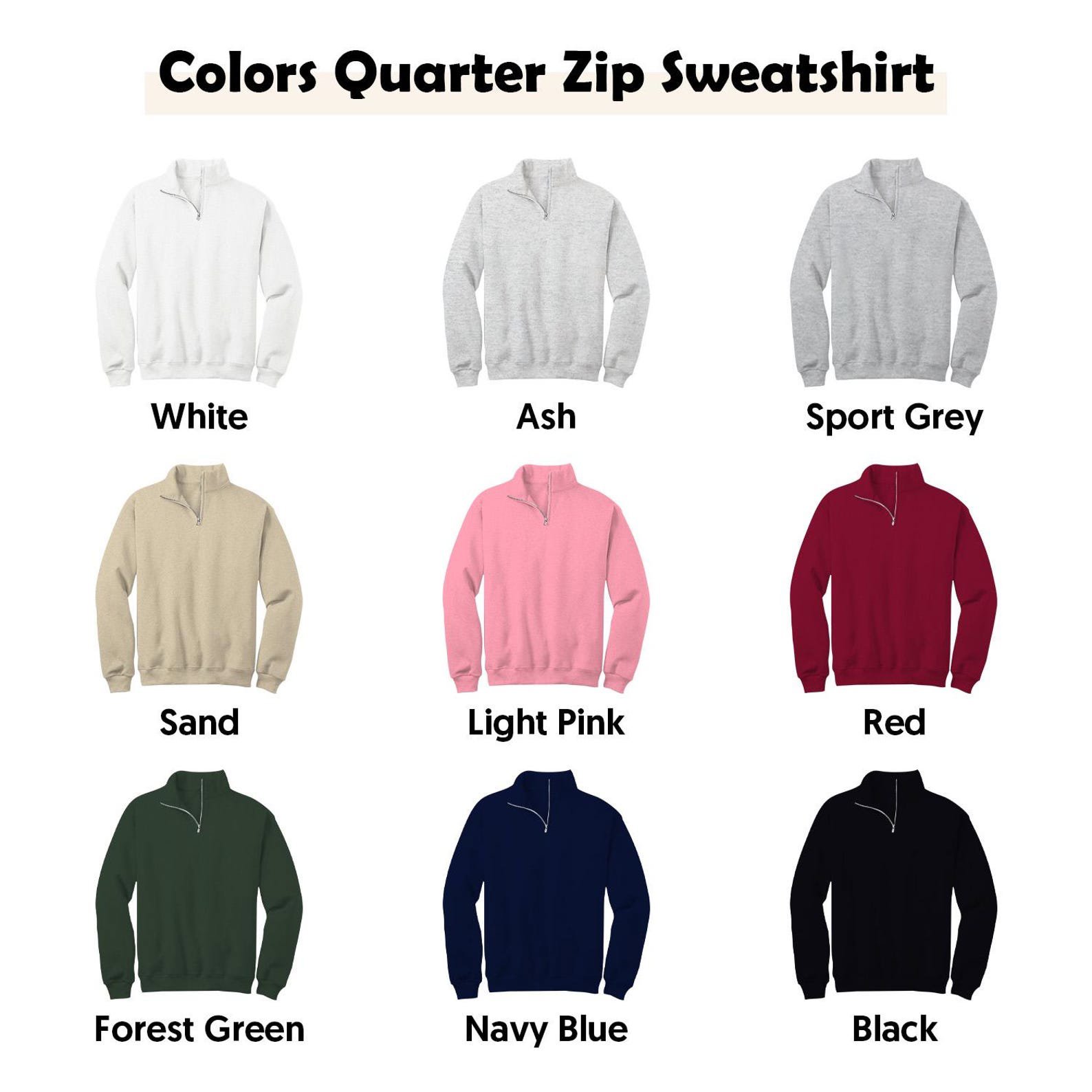 Personalized Gingerbread Quarter Zip Sweatshirt, Embroidered Christmas Pullover, Custom Name Holiday Sweater, Family Gift 7