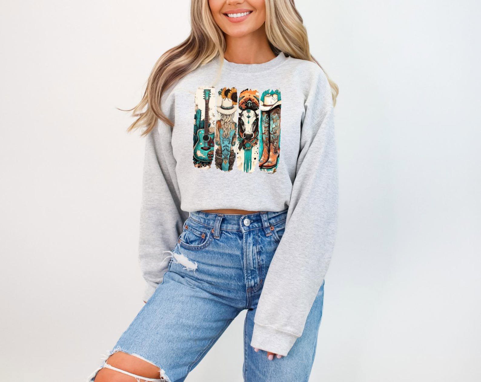 Western Cowgirl Shirt, Country Girl Tee, Small Town Girl Western Outfit, Cozy Rustic Ranch Style Top, Cute Cowgirl Gift for Her 7