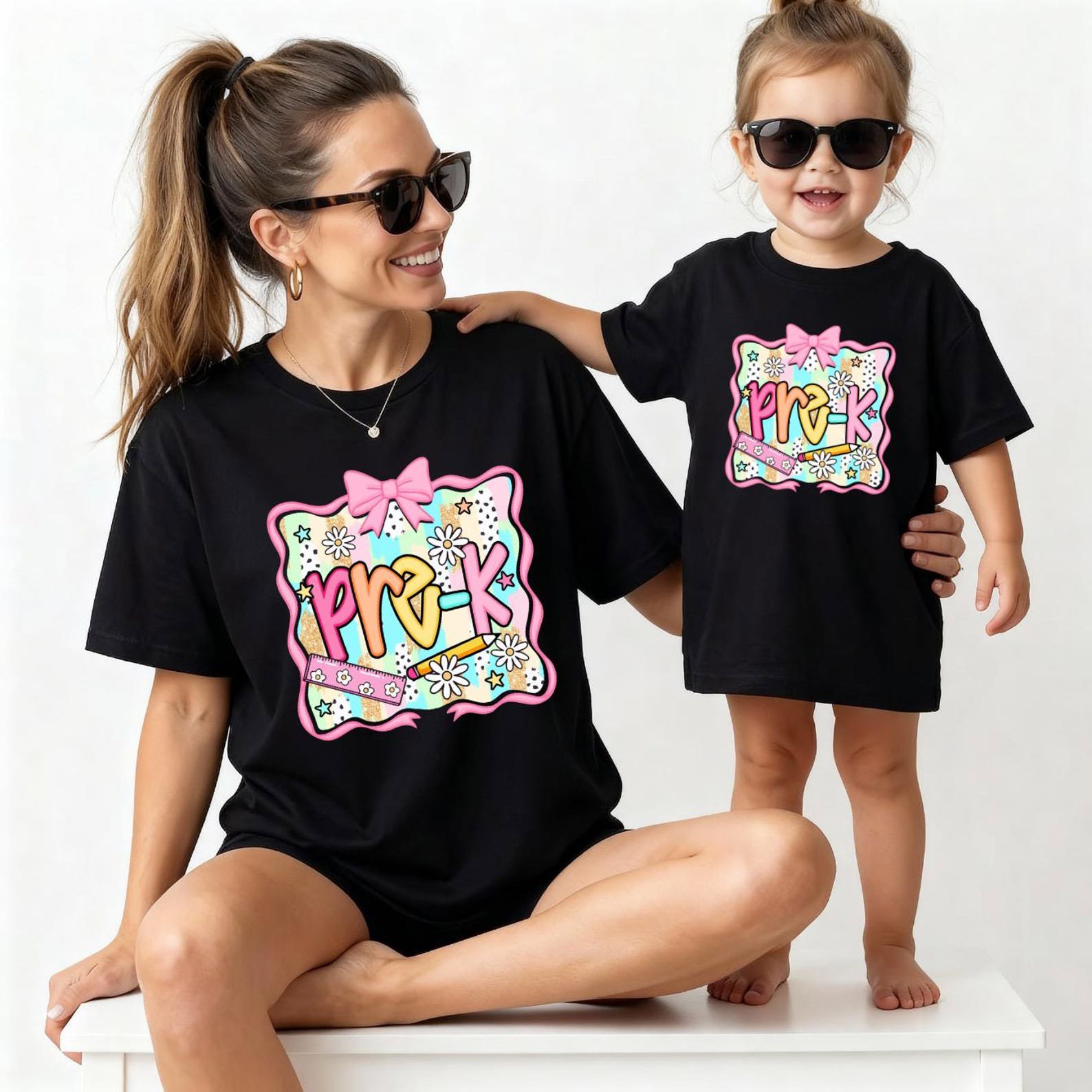 Retro Back to School Shirts, Pre-K Kindergarten First Grade Groovy School Spirit Team Outfit 4