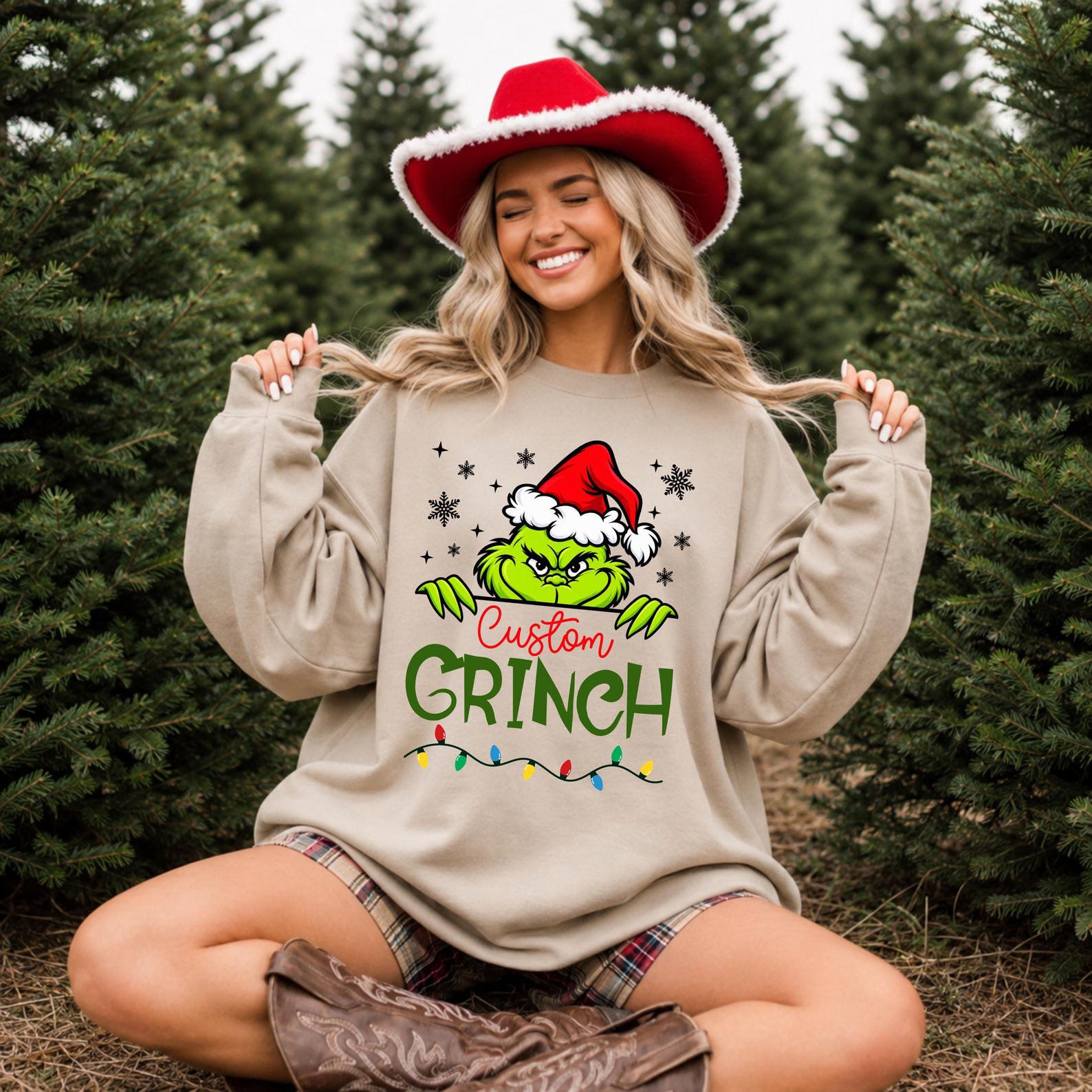 Custom Christmas Monster Shirt, Matching Family Xmas Outfit, Mama Mini Group Christmas Tee 5