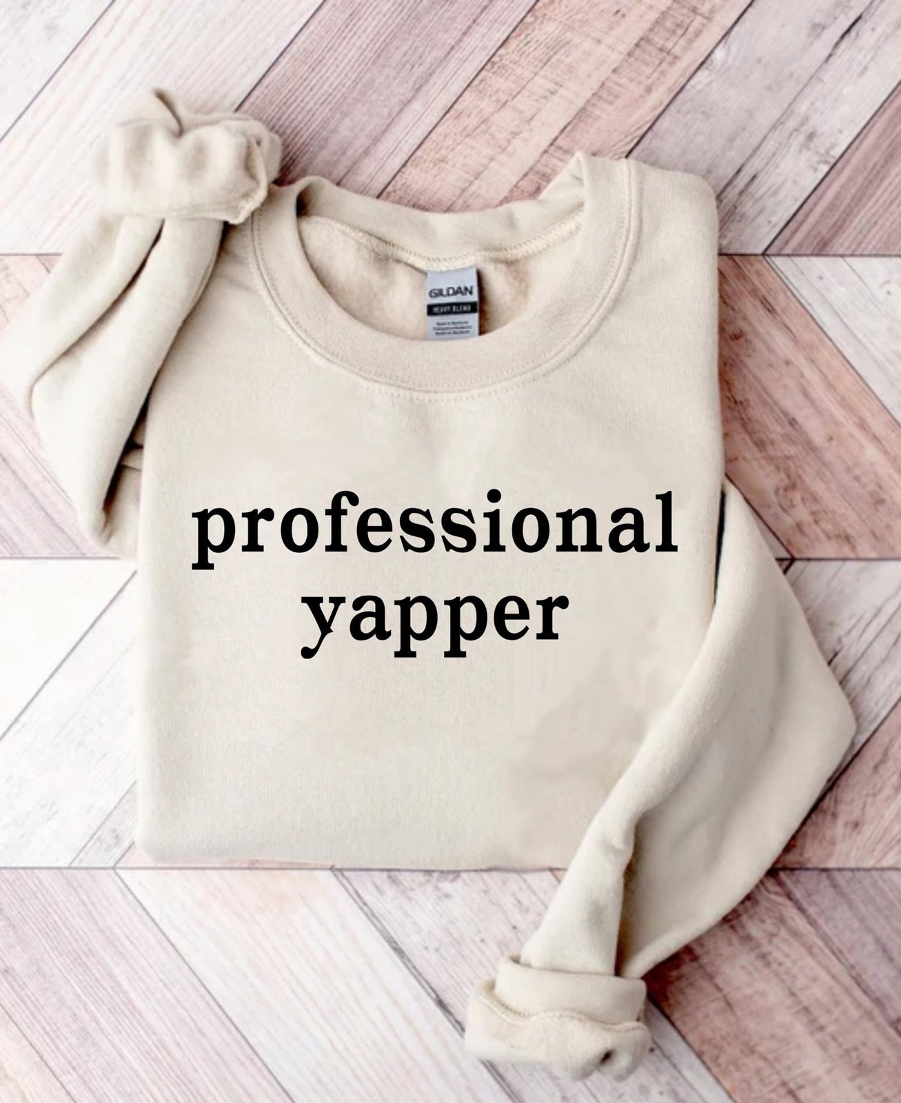 Professional Yapper Sweatshirt: Funny Sarcasm Meme Crewneck 1