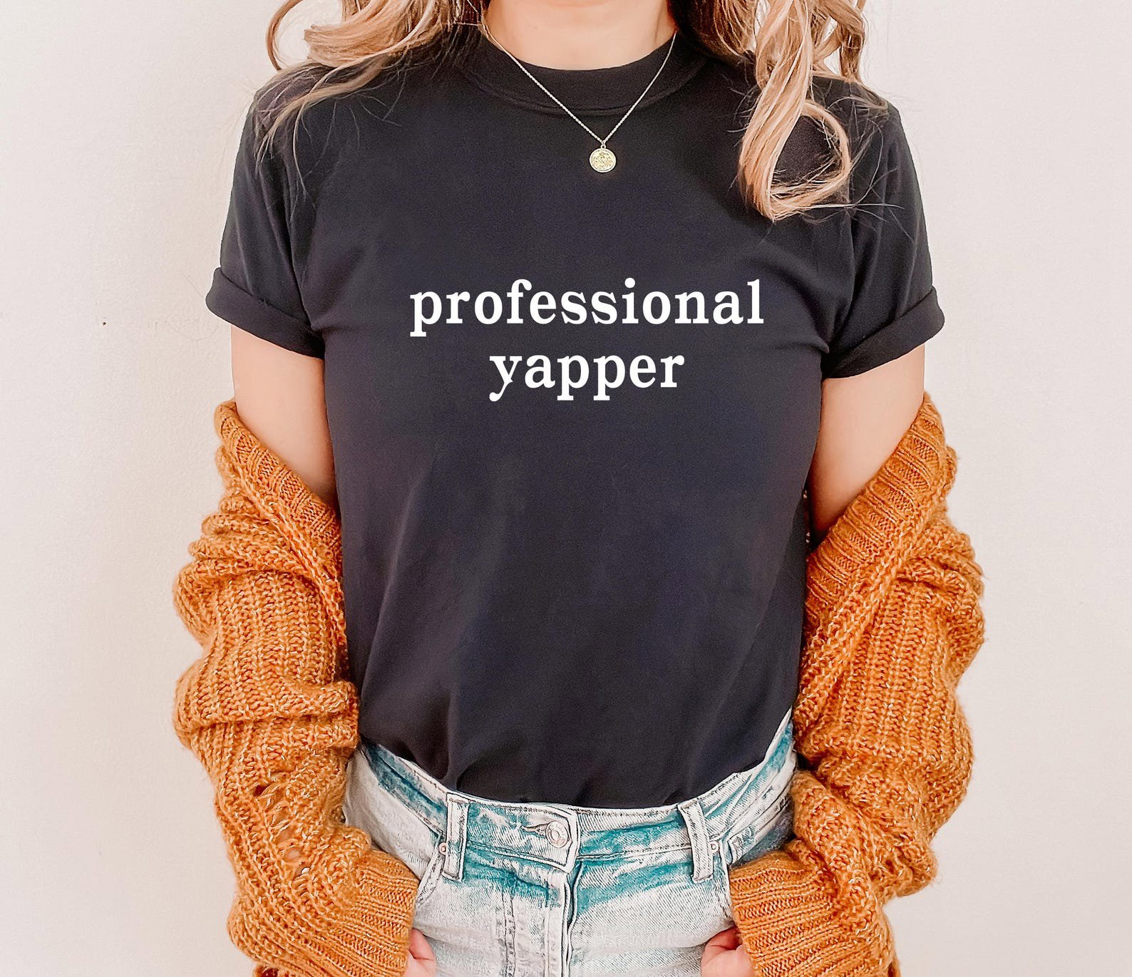 Professional Yapper Sweatshirt: Funny Sarcasm Meme Crewneck 4