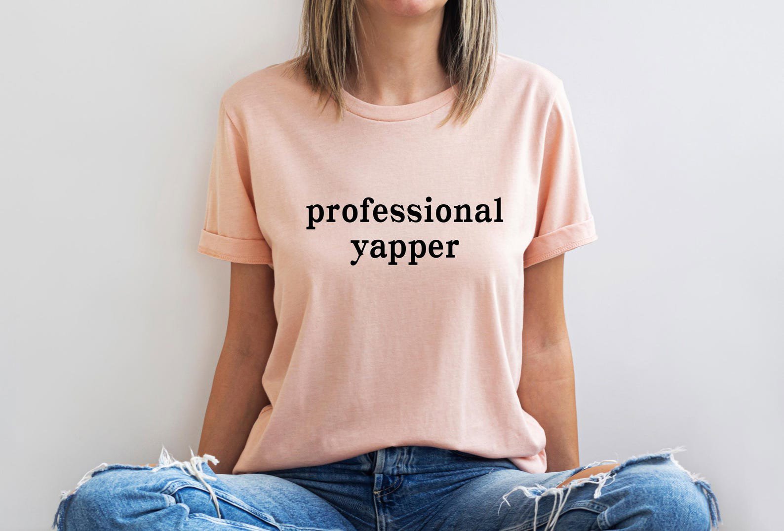 Professional Yapper Sweatshirt: Funny Sarcasm Meme Crewneck 5