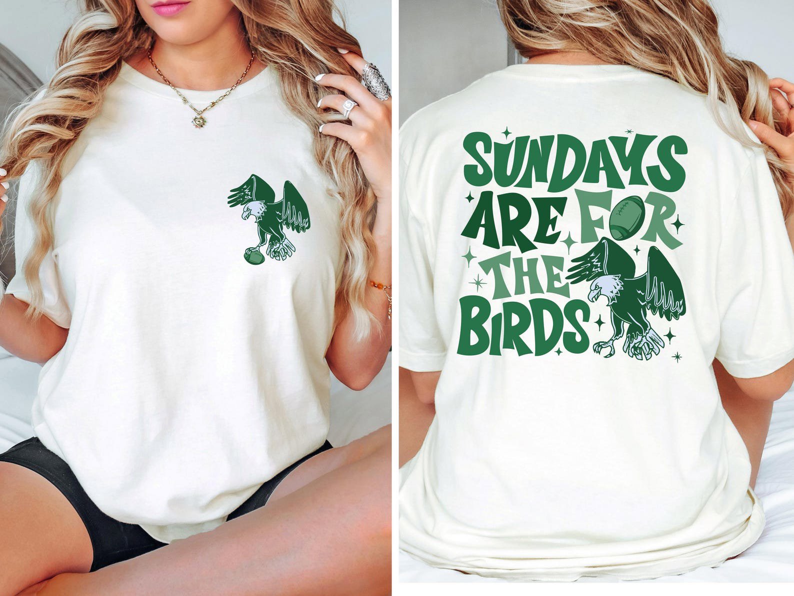 Philadelphia Football Sweatshirt-Philadelphia Eagles Sweatshirt-Sundays are for the Birds-Philadelphia Eagles Shirt-Bird Gang-Fan Shirt 1