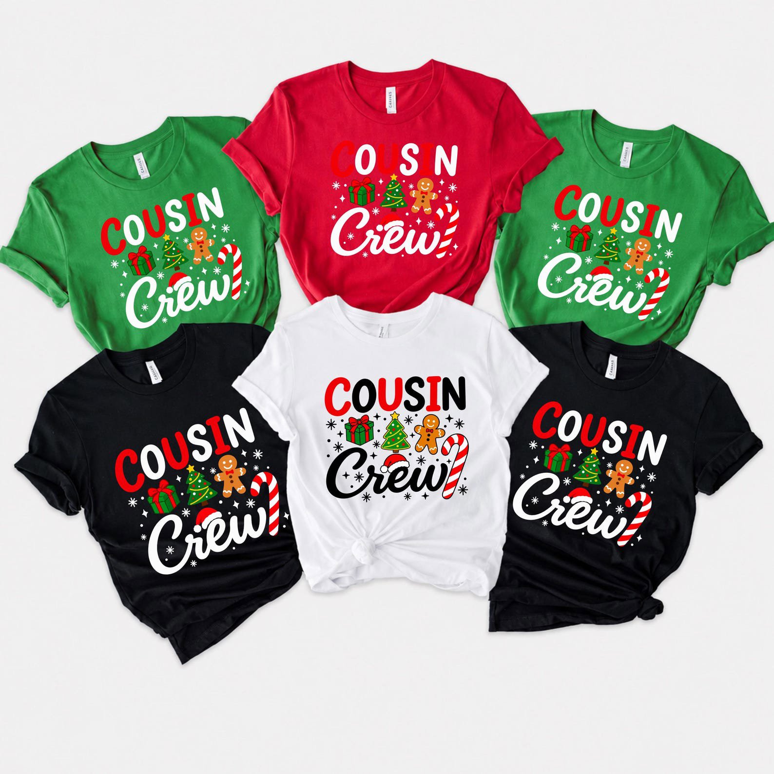 Cousin Crew Christmas Shirt, Matching Kids Pajama Outfit, Family Holiday Toddler Clothes 3