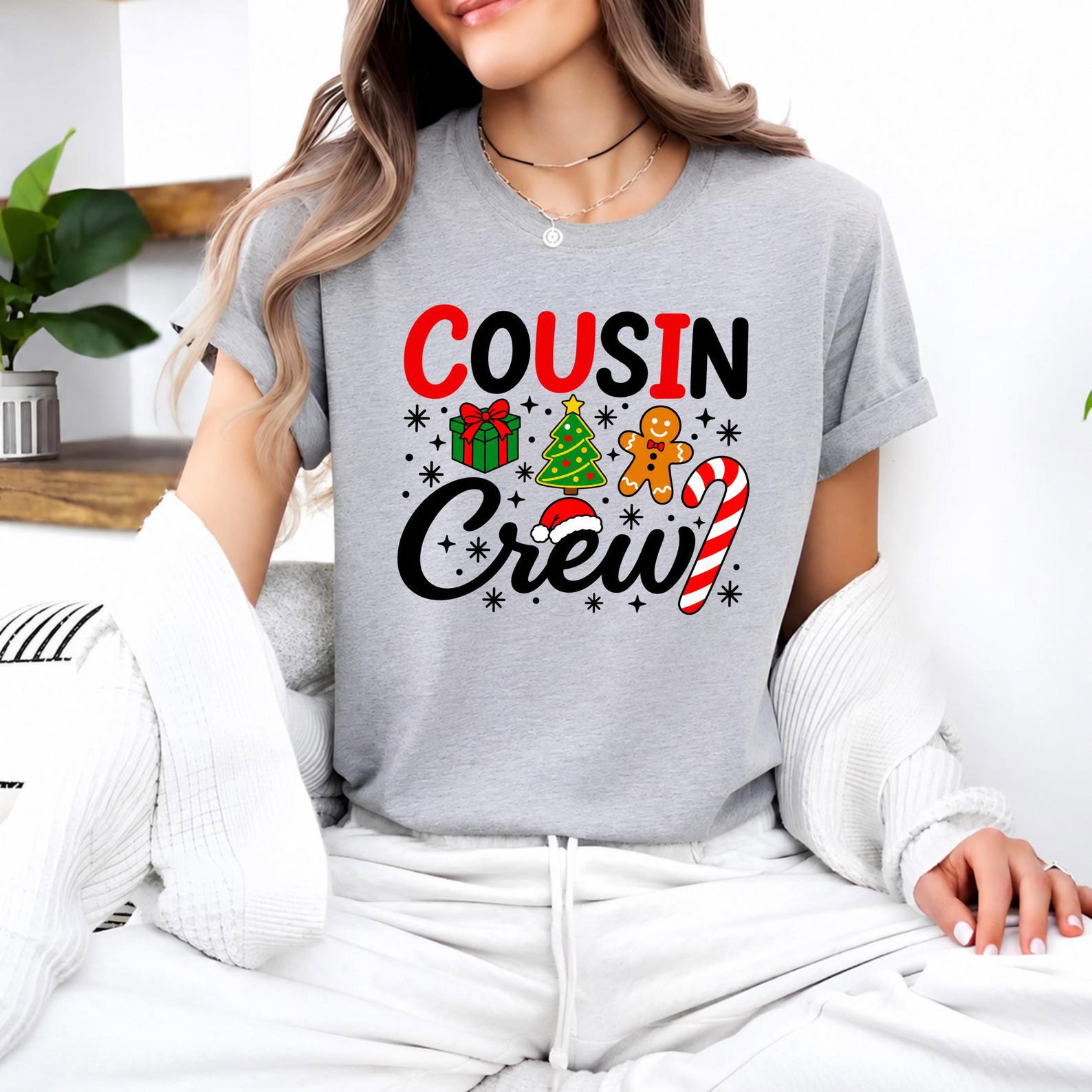Cousin Crew Christmas Shirt, Matching Kids Pajama Outfit, Family Holiday Toddler Clothes 7