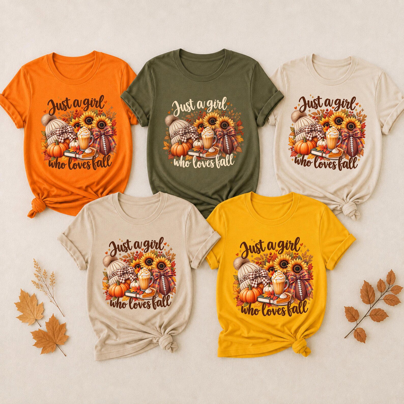 Just A Girl Who Loves Fall Sweatshirt, Football Mom Game Day Outfit, Thanksgiving Gift 3