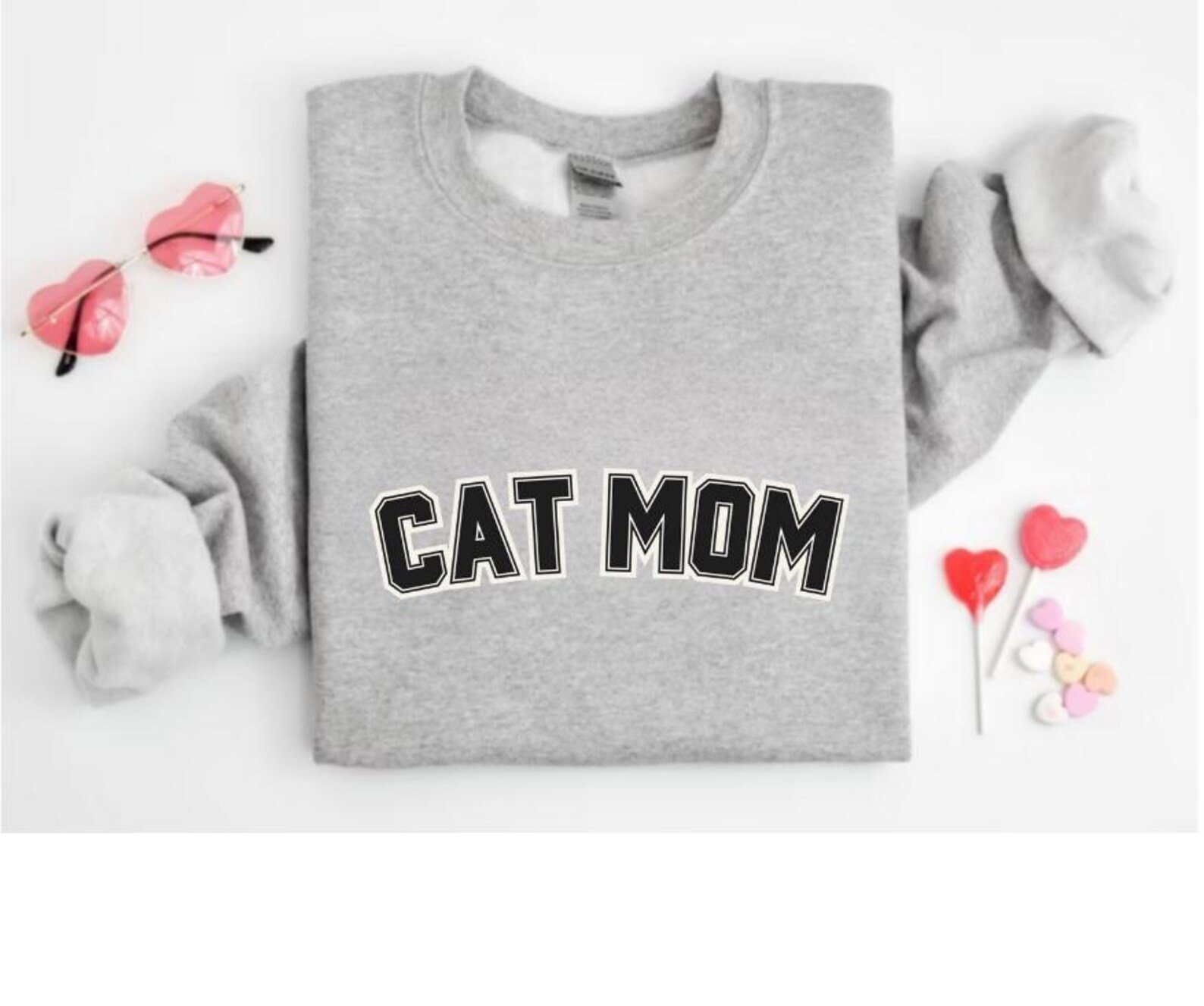 Cat Mama Shirt, Cat Mom Sweatshirt Custom Name, Cat Lover Gift, Cute Minimal Cat Mom Hoodie, Birthday Gift for Cat Mom, Valentine Shirt 5