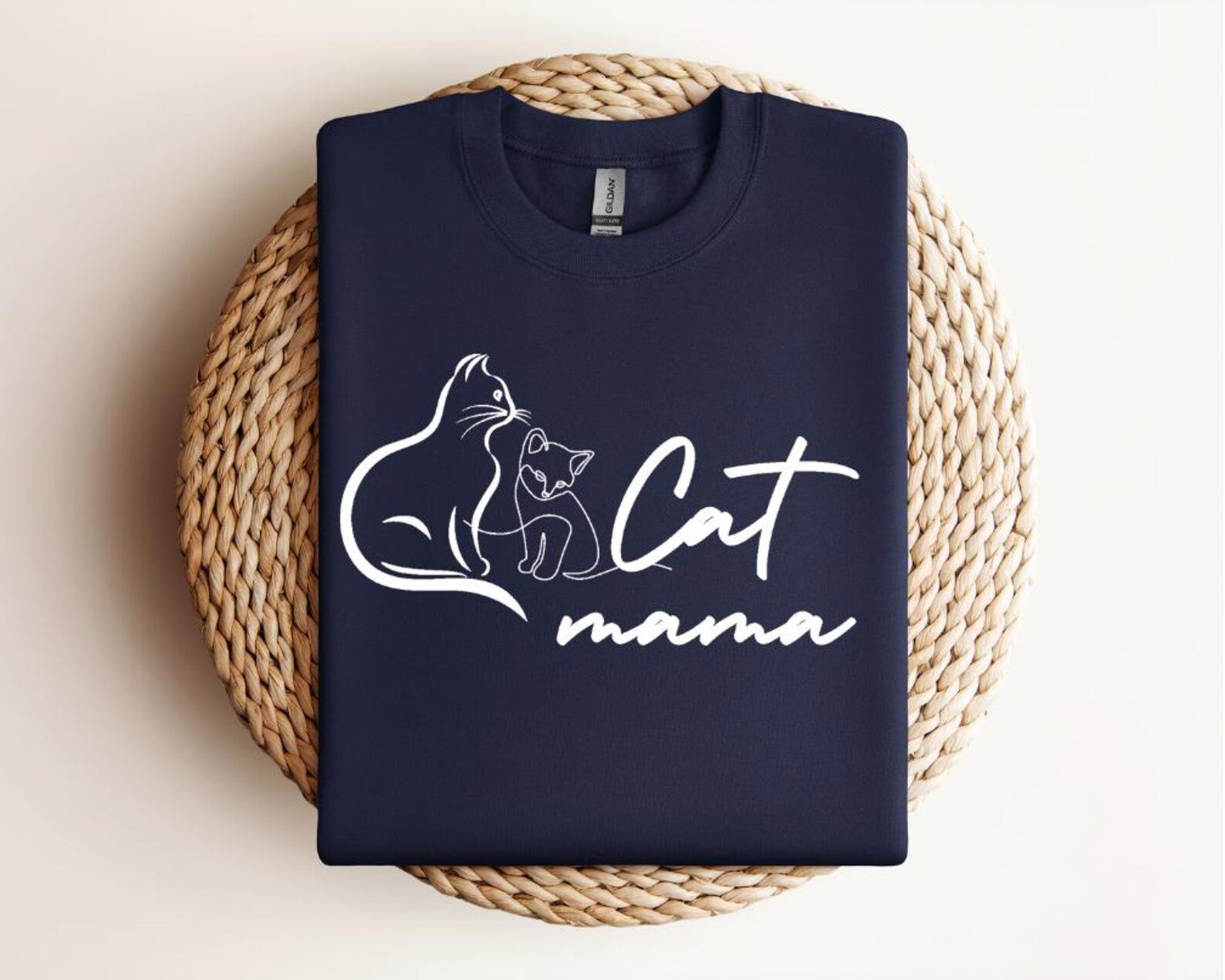 Custom Pet Name Cat Mama Sweatshirt, Personalized Sleeve Cat Mom Tee, Kitten Name Crewneck, Cat Lover Gift, Kitty Mama Shirt, Mothers Gift 5
