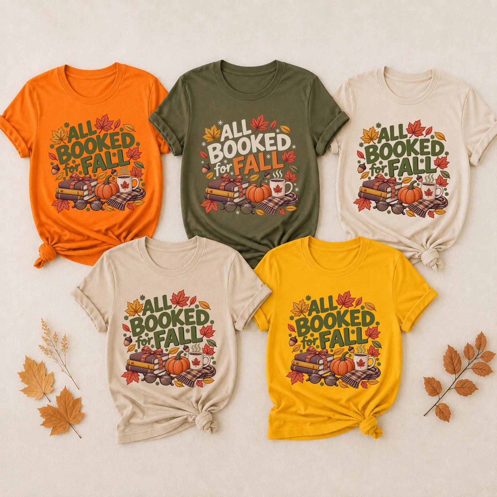 All Booked For Fall Sweatshirt, Cozy Bookworm Bookish Gift 6