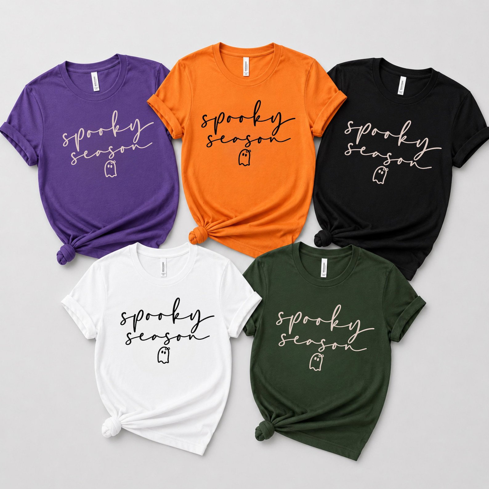 Spooky Season Sweatshirt, Minimalist Ghost Graphic For Boho Halloween Fall Outfit 7