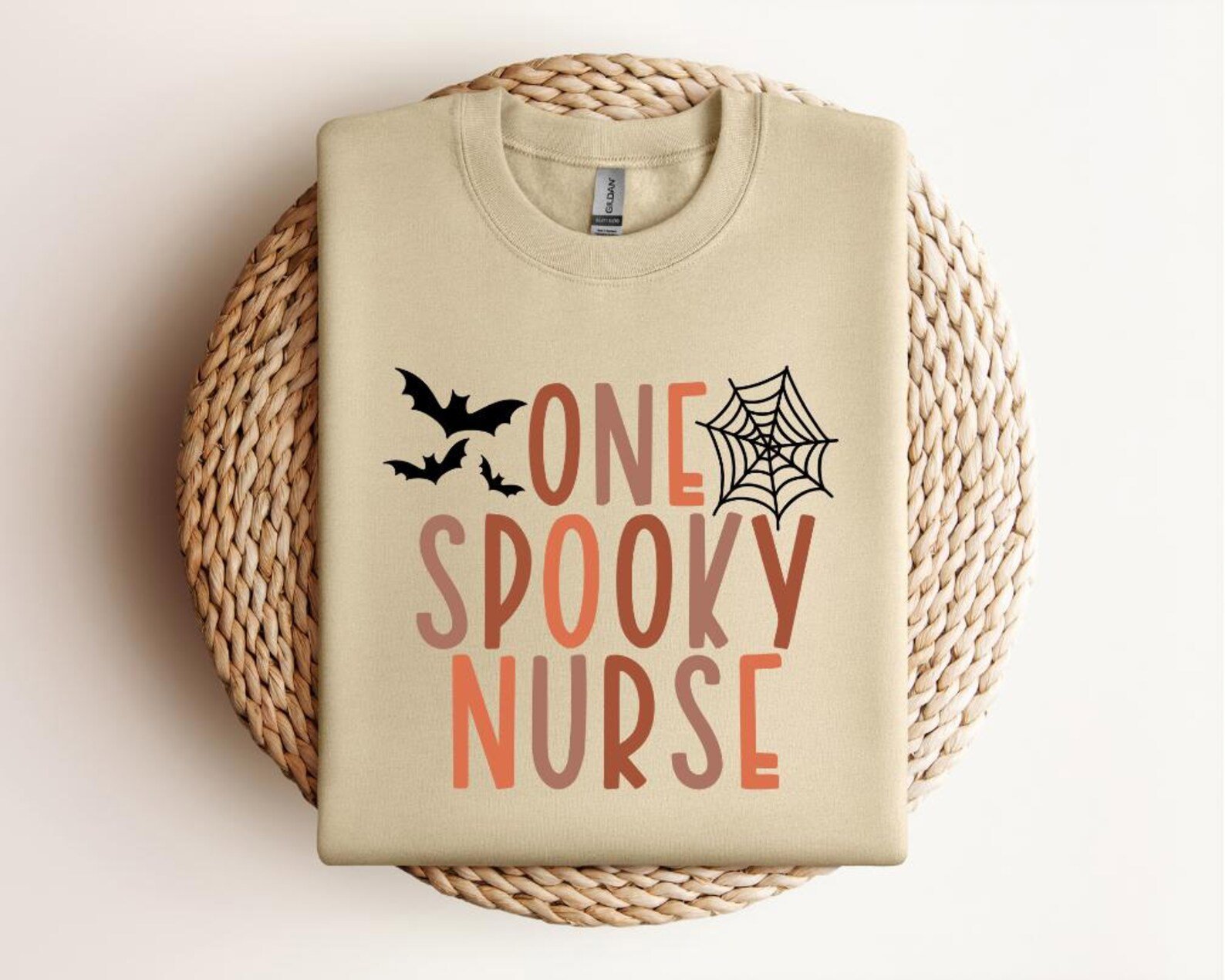 Spooky Nurse SweatShirt – Funny Halloween Bat Web Shirt, Gift for RN LPN 2