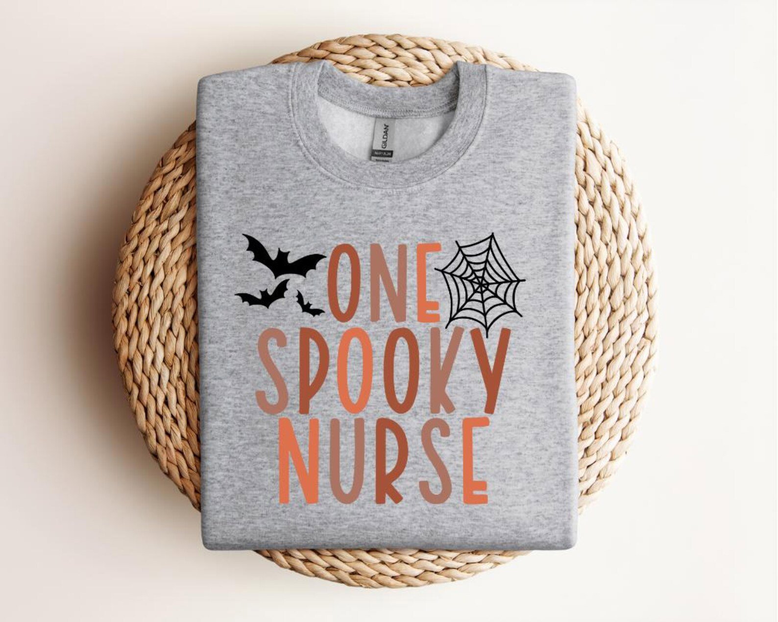 Spooky Nurse SweatShirt – Funny Halloween Bat Web Shirt, Gift for RN LPN 3