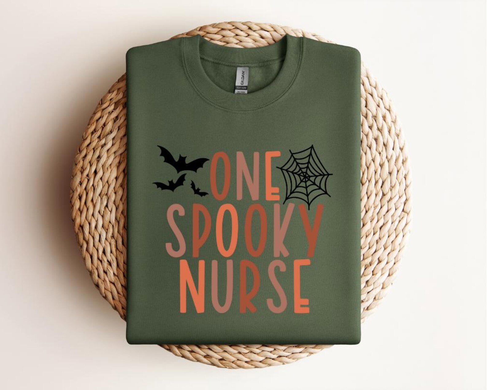 Spooky Nurse SweatShirt – Funny Halloween Bat Web Shirt, Gift for RN LPN 4
