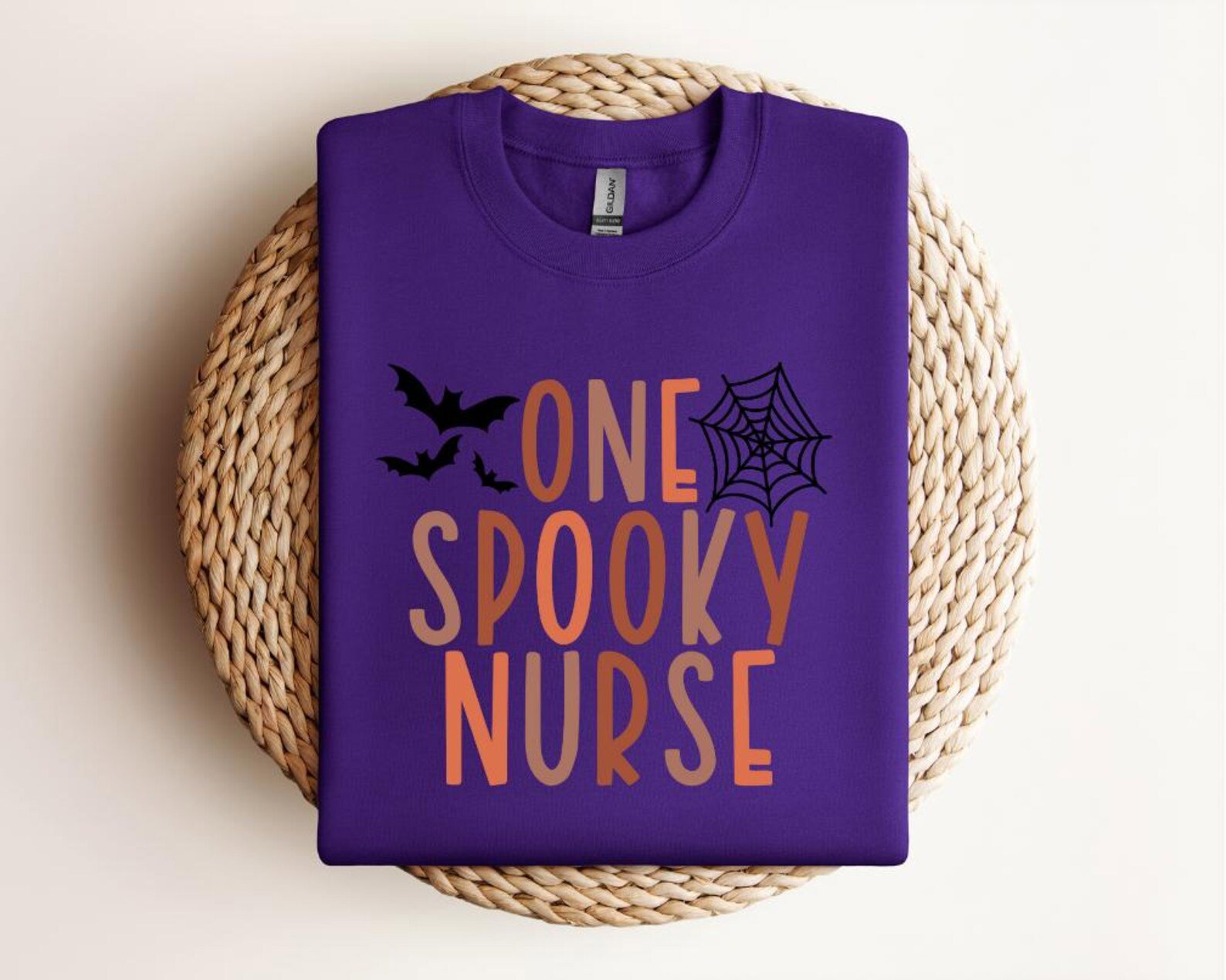 Spooky Nurse SweatShirt – Funny Halloween Bat Web Shirt, Gift for RN LPN 5