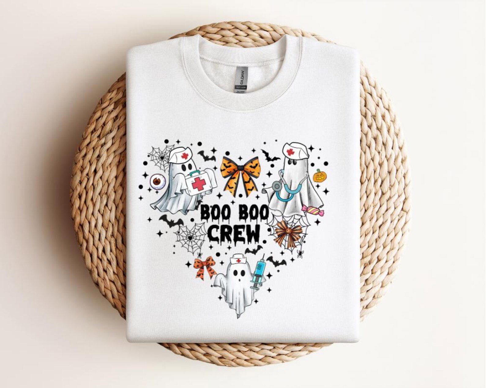 Boo Boo Crew Nurse Halloween Shirt, Ghost Nurse Squad Tee 1