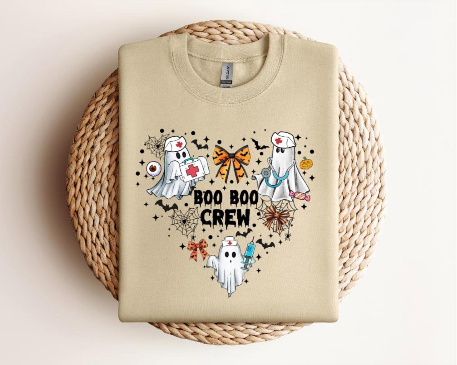 Boo Boo Crew Nurse Halloween Shirt, Ghost Nurse Squad Tee 2