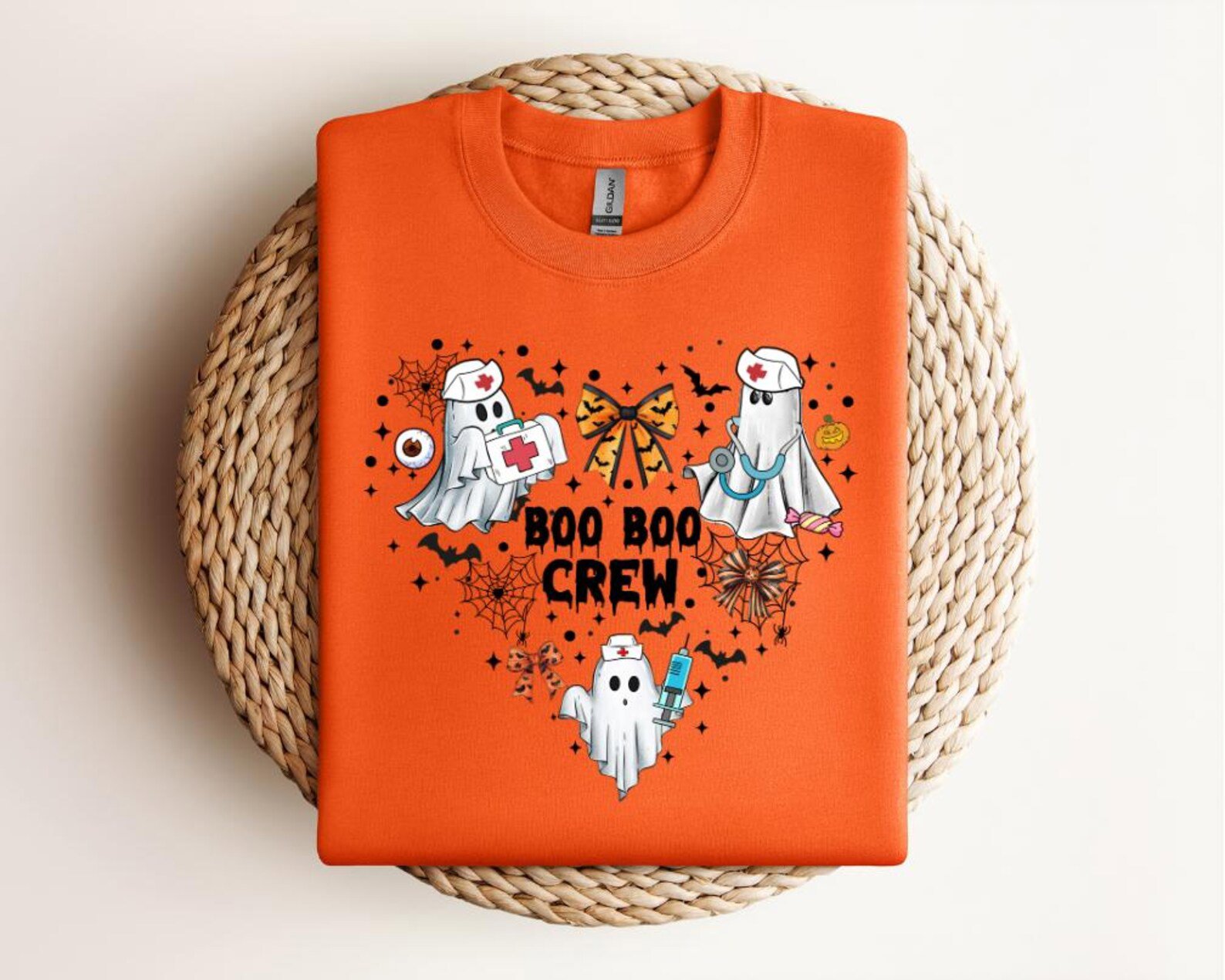 Boo Boo Crew Nurse Halloween Shirt, Ghost Nurse Squad Tee 3