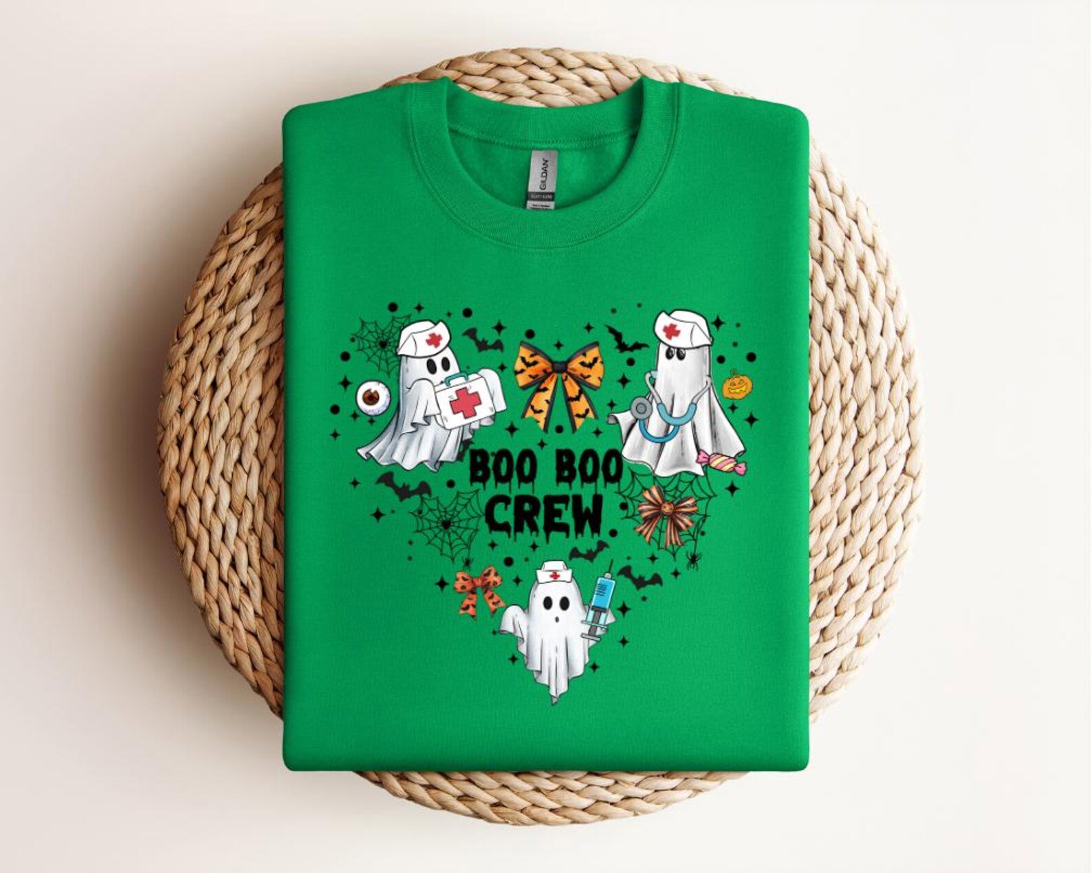 Boo Boo Crew Nurse Halloween Shirt, Ghost Nurse Squad Tee 4