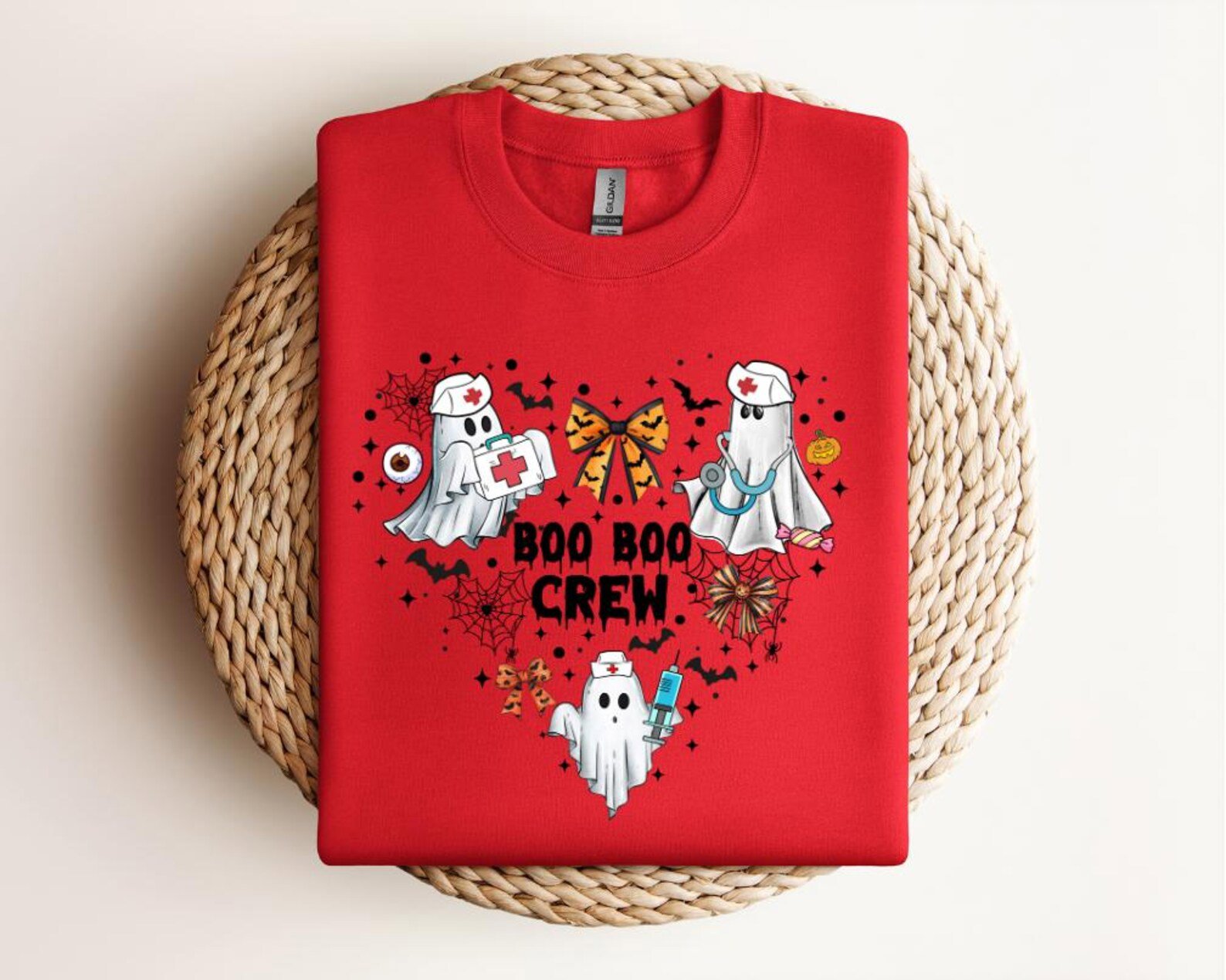 Boo Boo Crew Nurse Halloween Shirt, Ghost Nurse Squad Tee 5