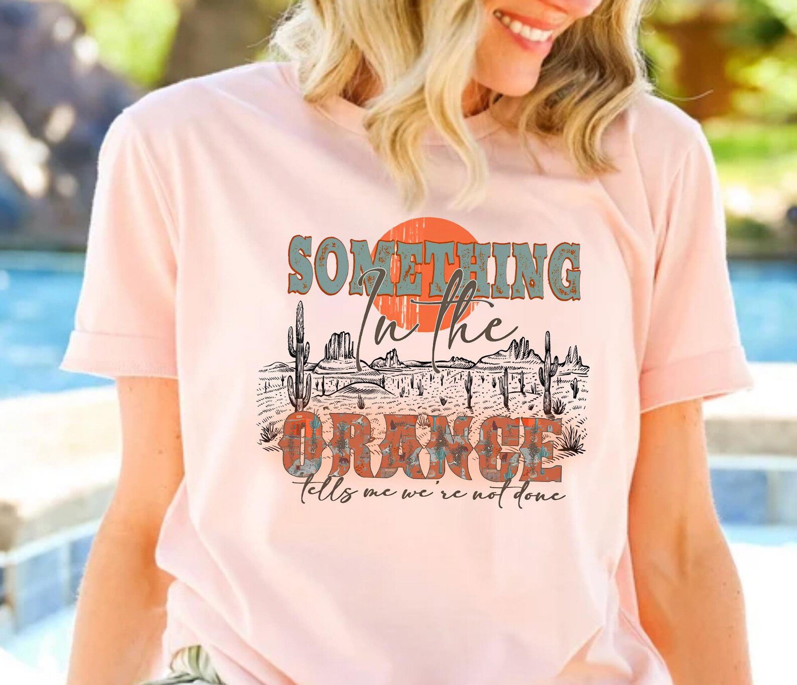 Western Graphic Sweatshirt: Something In The Orange, Country Music 1