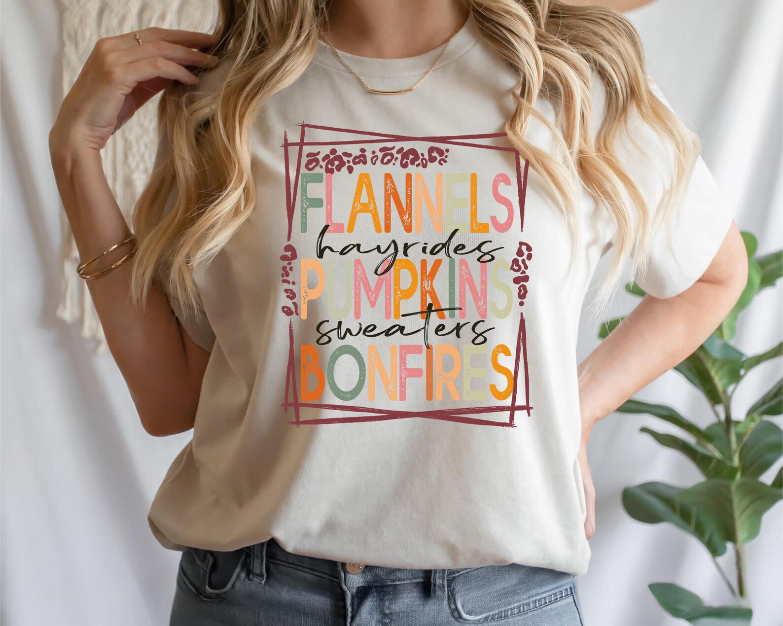 Cozy Fall Vibes Shirt, Flannels Pumpkins Bonfires Hayrides Sweaters Tee 4