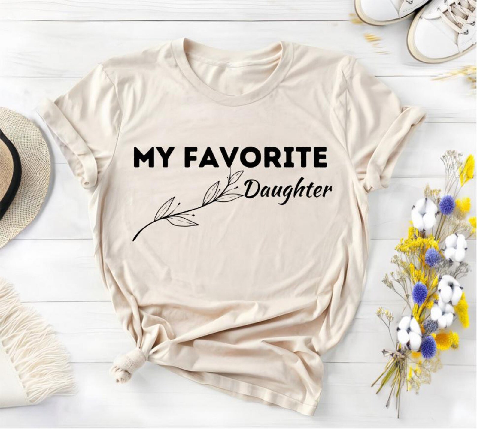 My Favorite Daughter Sweatshirt: Funny Family Crewneck Gift 3