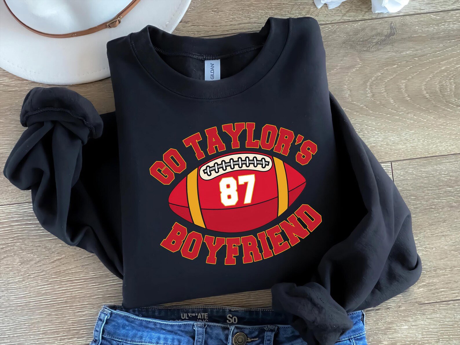 Go Taylor's Boyfriend Sweatshirt: Game Day Football Fan Sweater 1