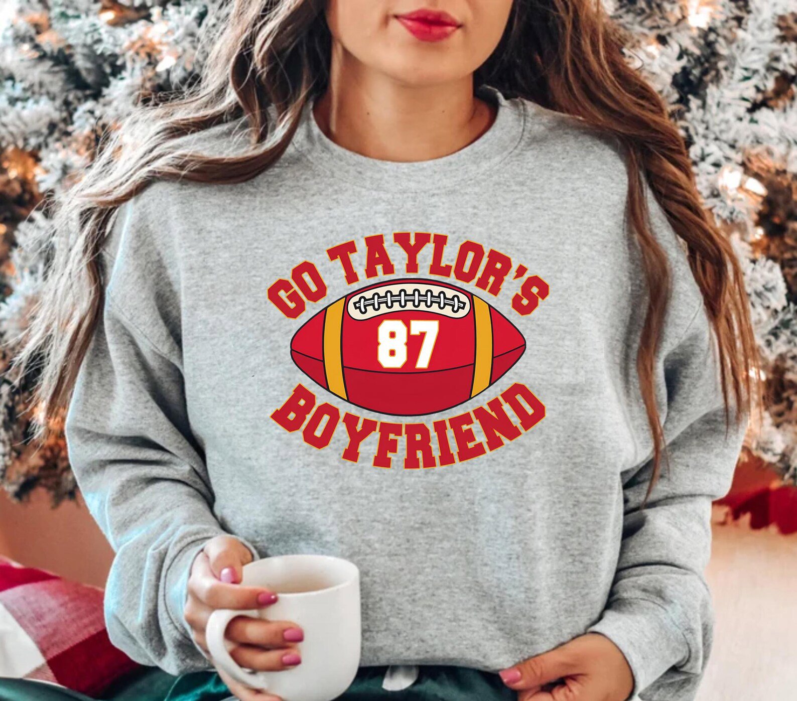 Go Taylor's Boyfriend Sweatshirt: Game Day Football Fan Sweater 6