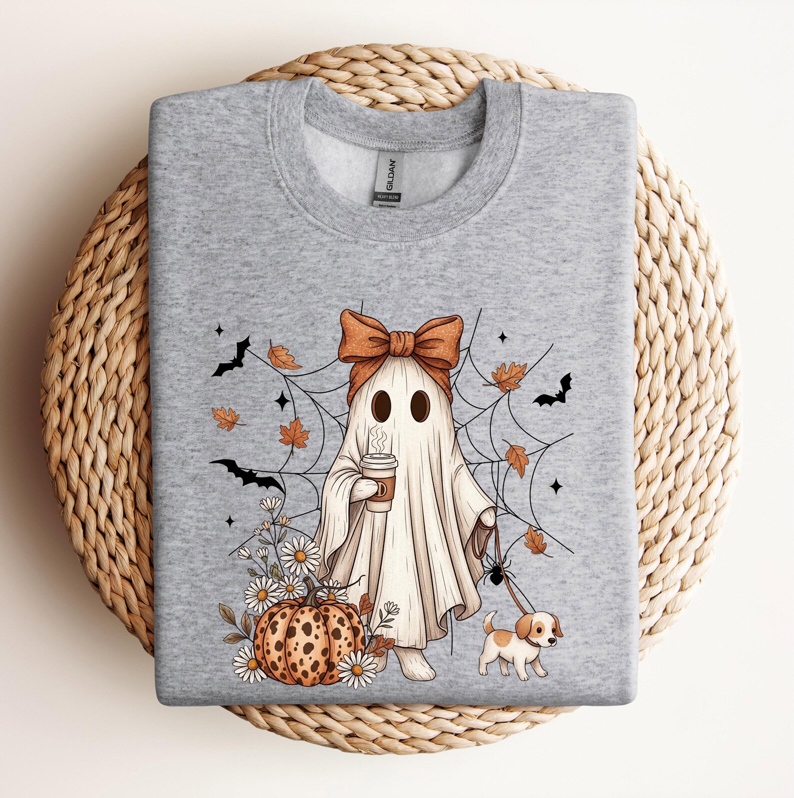 Halloween Dog Mom Shirt , Spooky Ghost Tee, Puppy Lover Fall Sweatshirt 5
