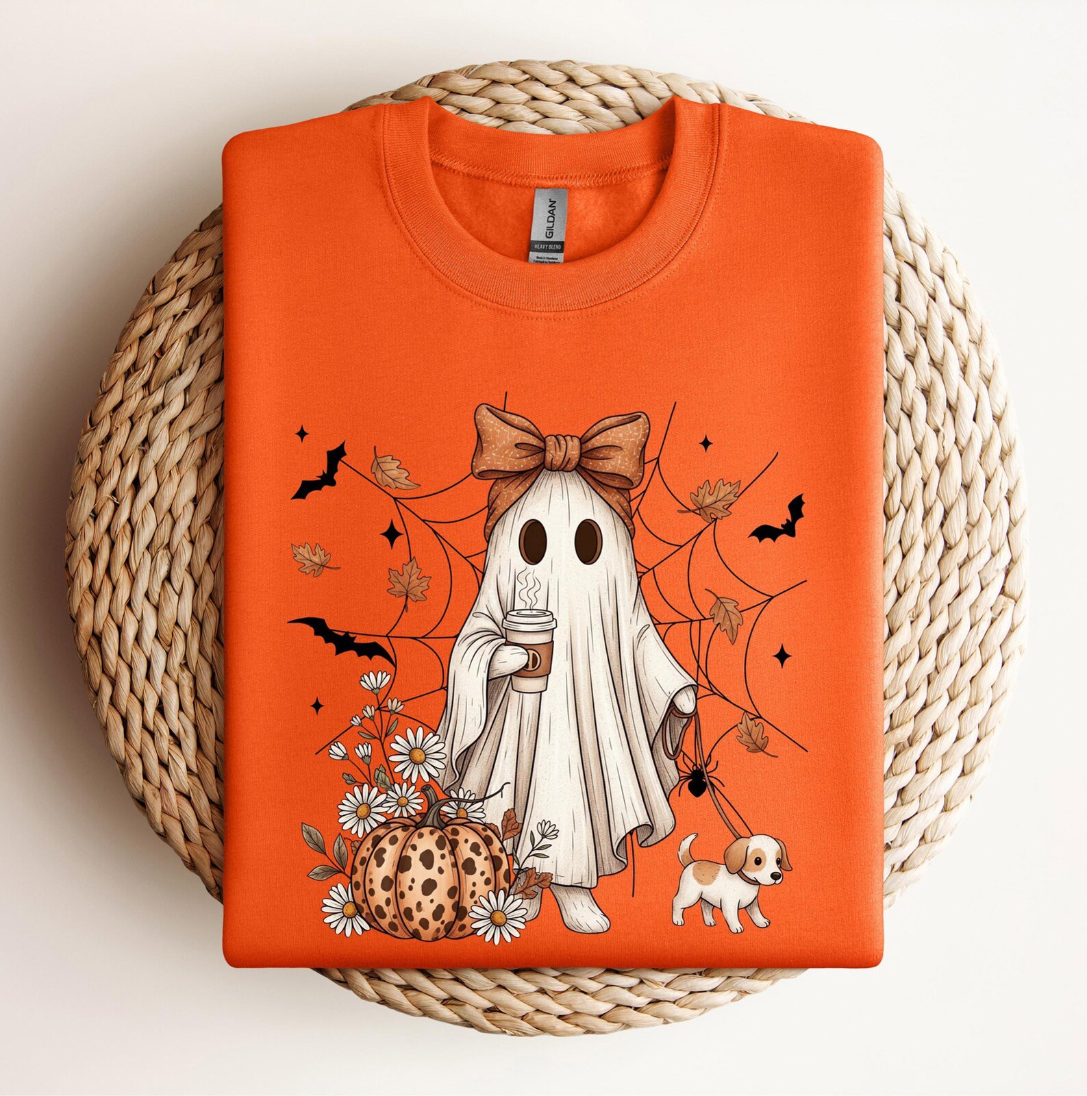 Halloween Dog Mom Shirt , Spooky Ghost Tee, Puppy Lover Fall Sweatshirt 8