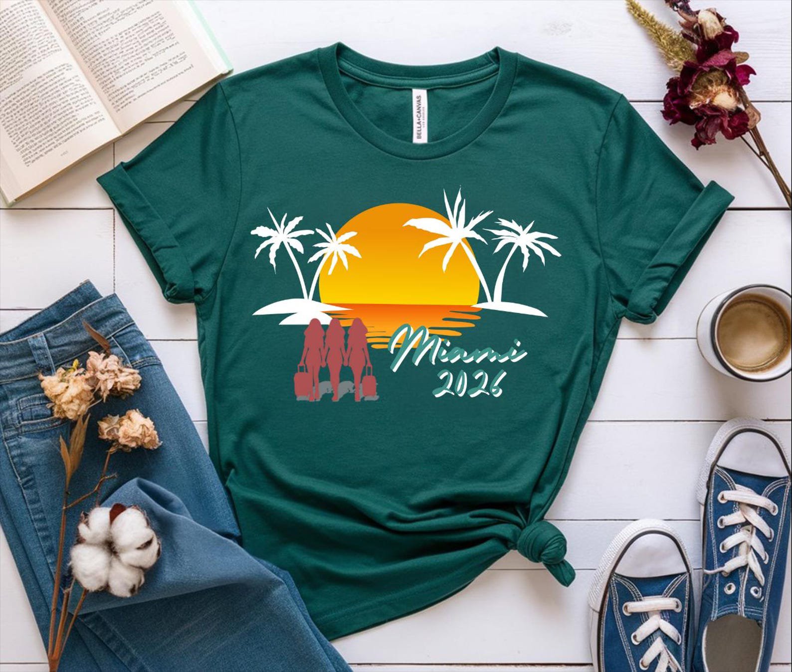 Custom Girls Trip Shirt, Custom Vacation Year Tee, Beach Trip Shirts, Matching Friends Trip Tees, Bachelorette Trip Shirt, 2026 Trip Shirt 9