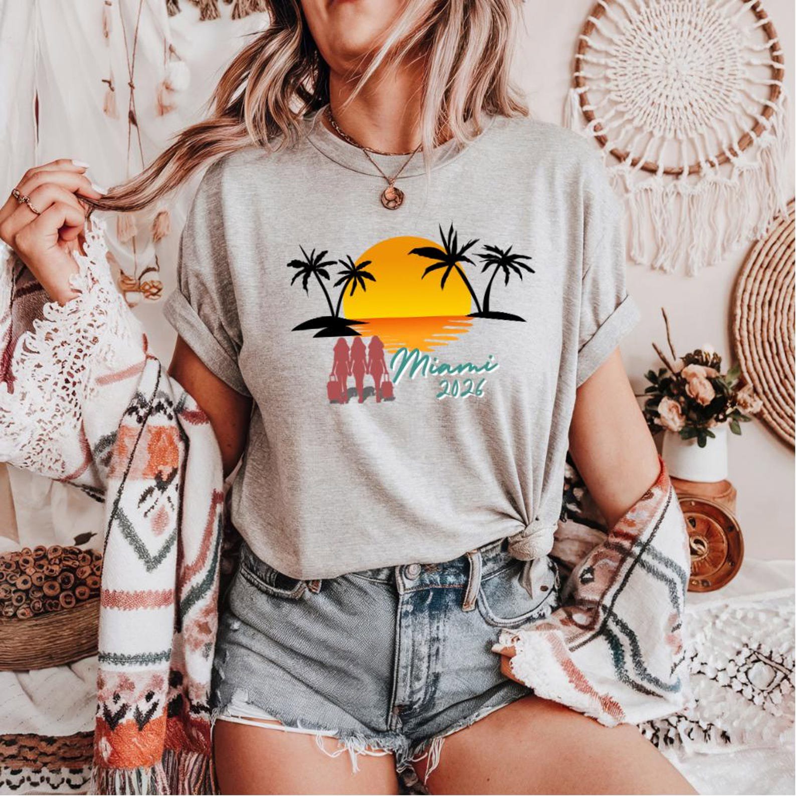 Custom Girls Trip Shirt, Custom Vacation Year Tee, Beach Trip Shirts, Matching Friends Trip Tees, Bachelorette Trip Shirt, 2026 Trip Shirt 11