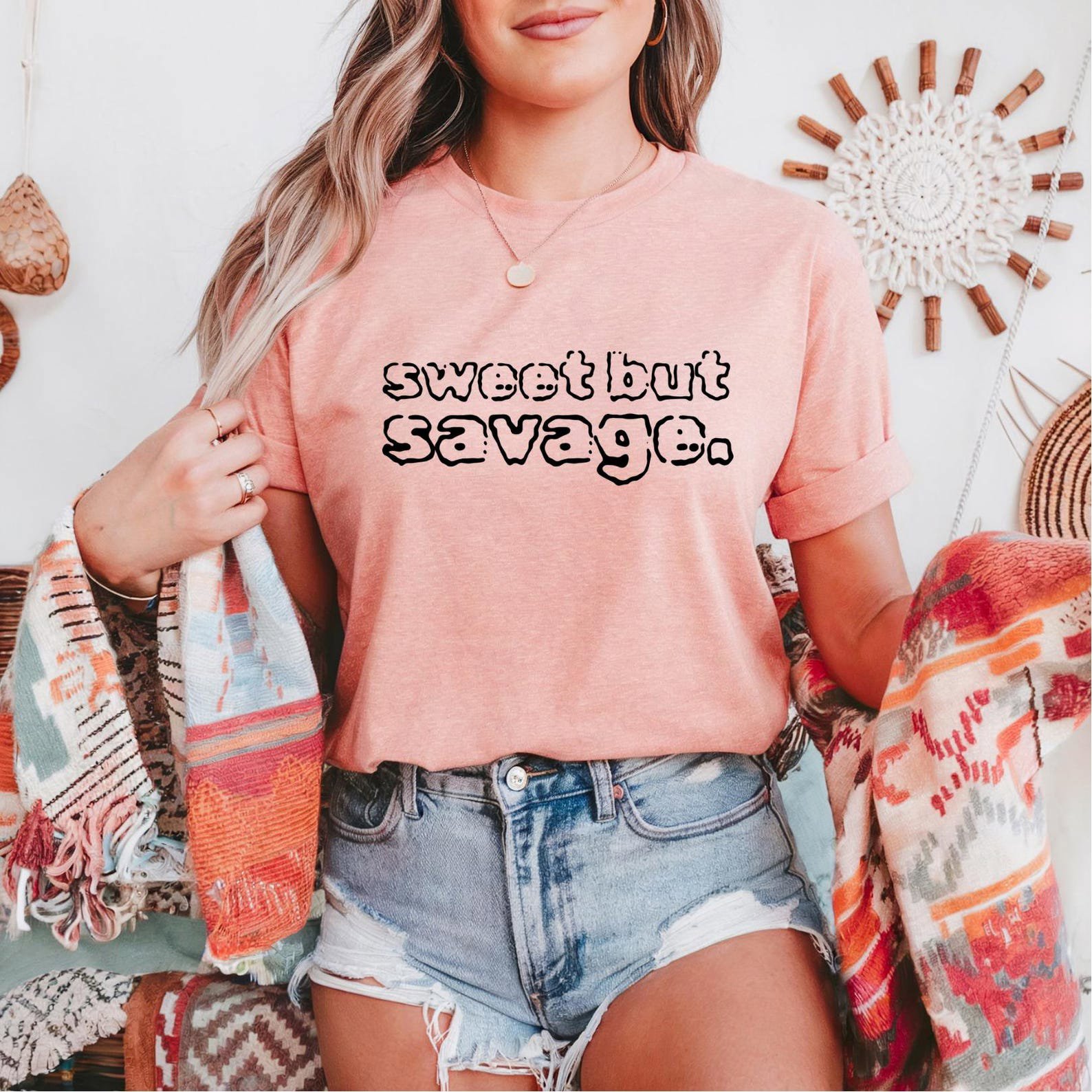 Sweet But Savage Shirt, Cute Sassy Graphic Tee, Attitude Quote Shirt Women, Trendy Streetwear Tee, Funny Aesthetic Shirt, Savage Hoodie 3
