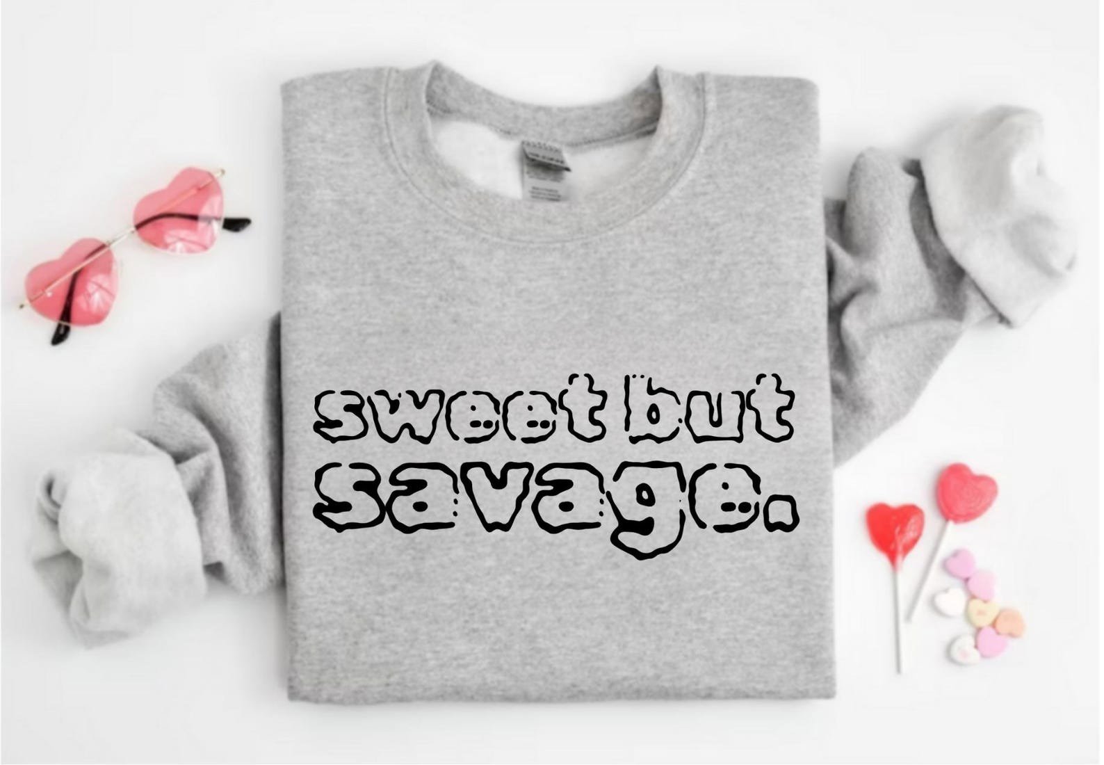 Sweet But Savage Shirt, Cute Sassy Graphic Tee, Attitude Quote Shirt Women, Trendy Streetwear Tee, Funny Aesthetic Shirt, Savage Hoodie 7