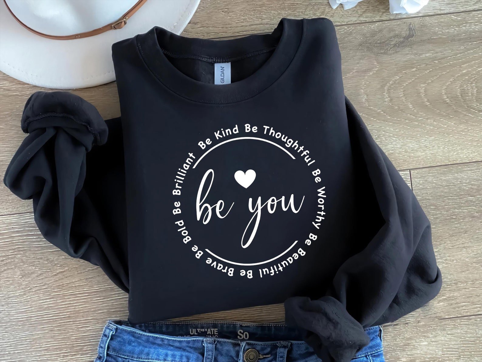 Be You Sweatshirt: Inspirational Women's Hoodie, Motivational Gift 2