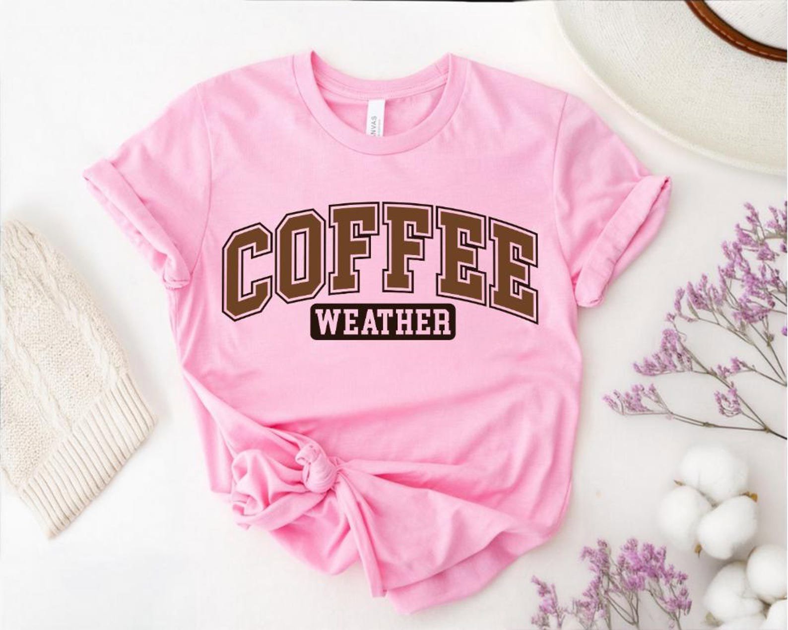 Coffee Weather Shirt, Cozy Coffee Lover T-Shirt, Funny Autumn Fall Graphic Tee, Caffeine Addict Shirt Gift for Men and Women 5