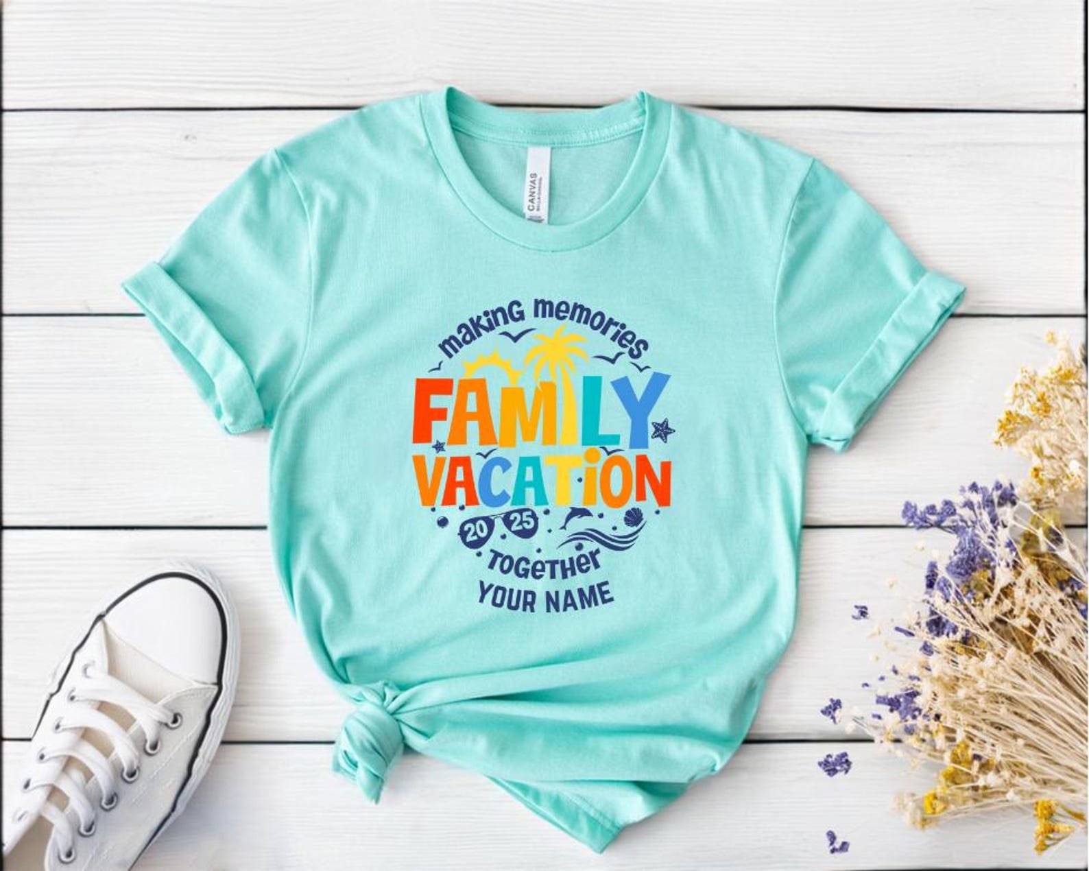 Custom Family Vacation Shirt, Family Trip Tee, Matching Family Vacation Shirts, Personalized Family Travel Top, Making Memories Together 1