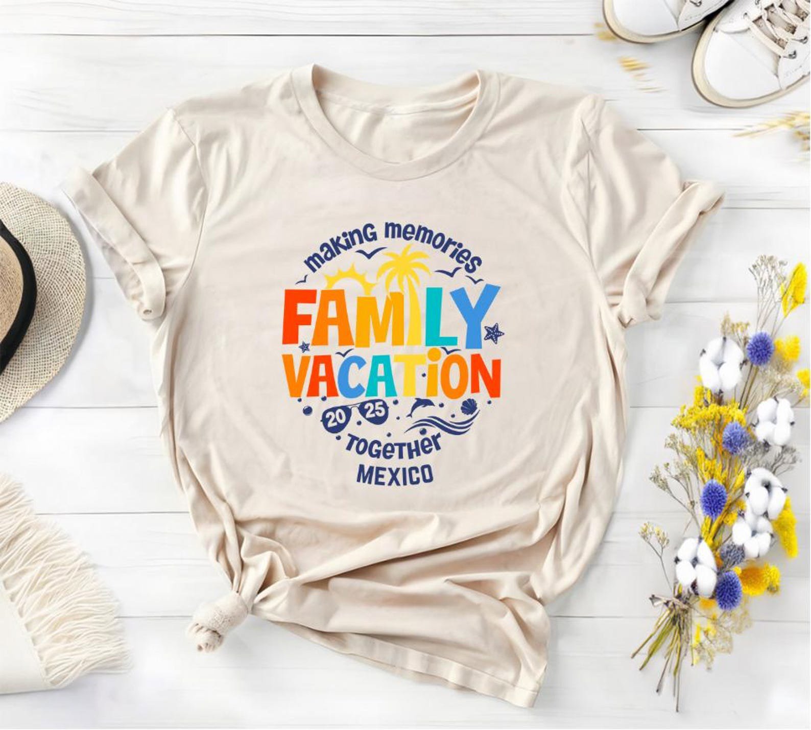Custom Family Vacation Shirt, Family Trip Tee, Matching Family Vacation Shirts, Personalized Family Travel Top, Making Memories Together 3