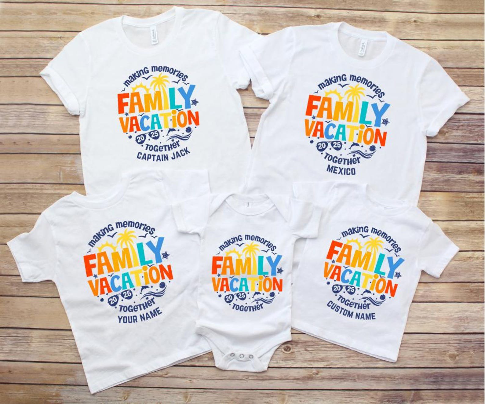 Custom Family Vacation Shirt, Family Trip Tee, Matching Family Vacation Shirts, Personalized Family Travel Top, Making Memories Together 2