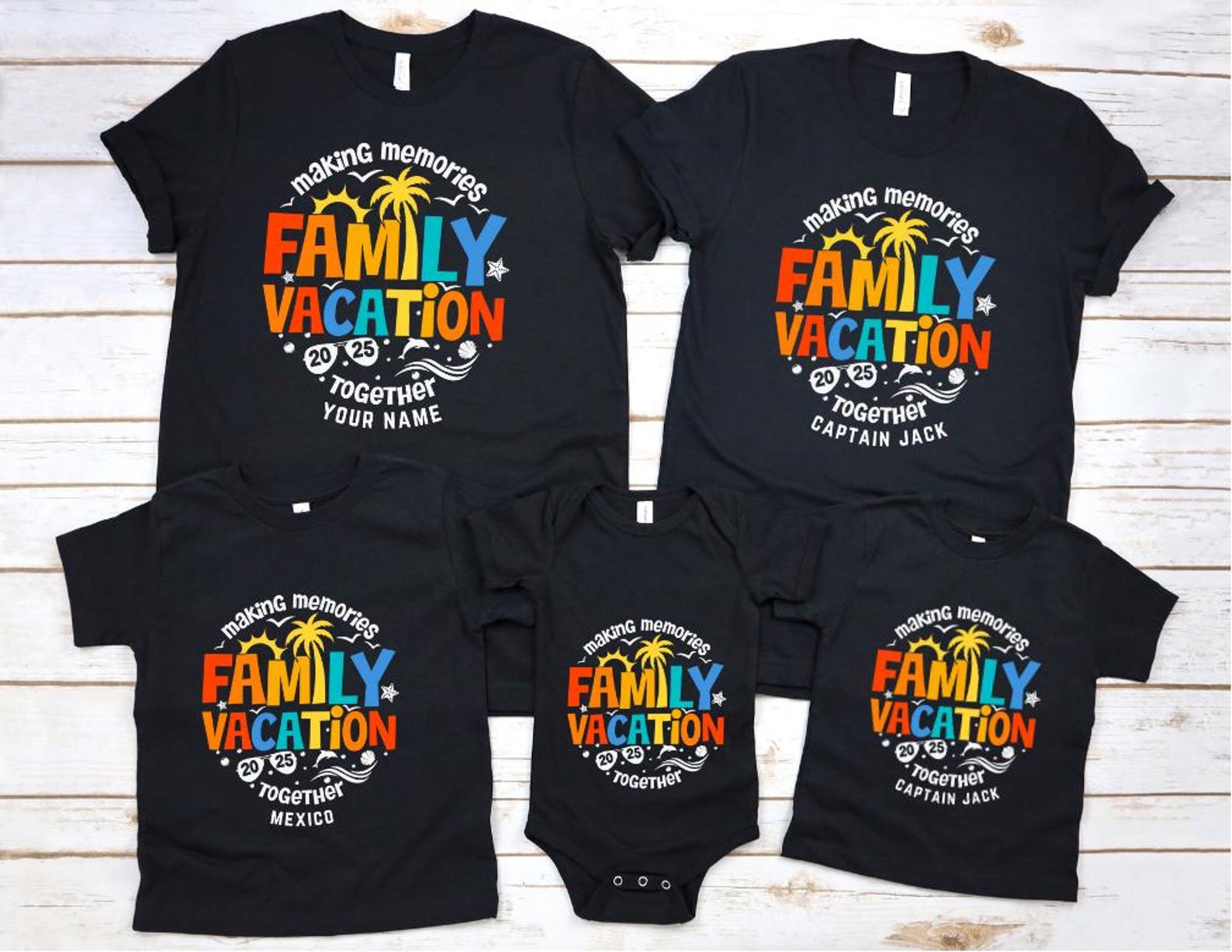 Custom Family Vacation Shirt, Family Trip Tee, Matching Family Vacation Shirts, Personalized Family Travel Top, Making Memories Together 4