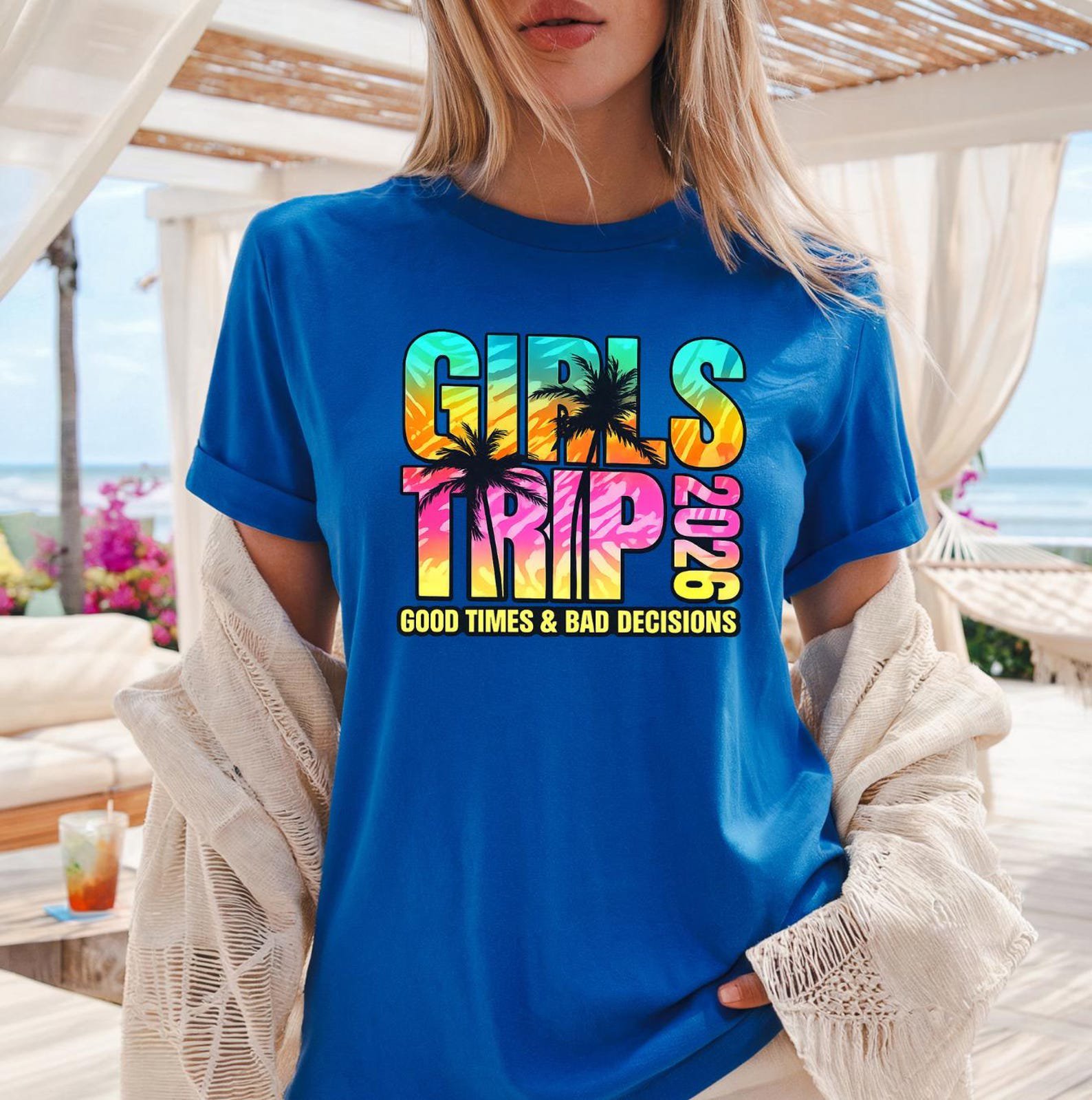 Girls Trip 2026 Shirt, Matching Girls Trip Shirts, Bachelorette Trip Tee, Beach Vacation Shirt, Girls Weekend Group Tee 2