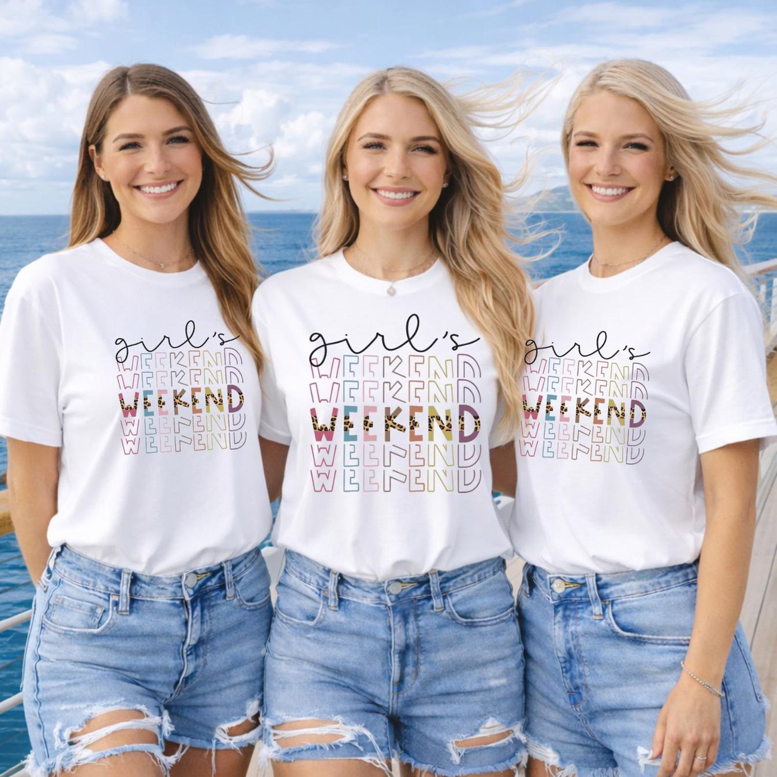 Girls Weekend Shirt, Girls Trip Shirt, Matching Group Vacation Shirts, Beach Trip Tee, Bachelorette Weekend Shirt Gift 4