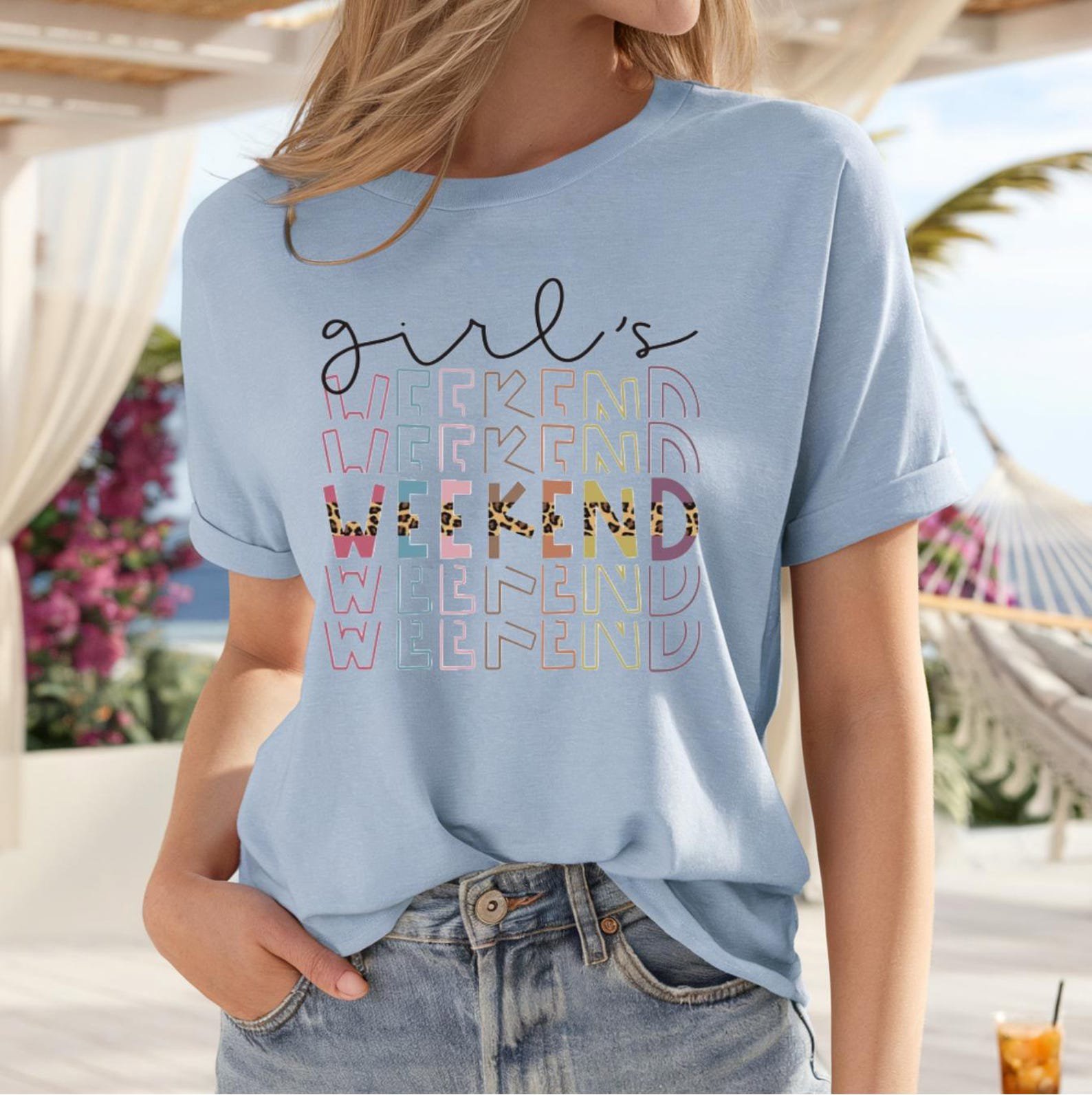 Girls Weekend Shirt, Girls Trip Shirt, Matching Group Vacation Shirts, Beach Trip Tee, Bachelorette Weekend Shirt Gift 5