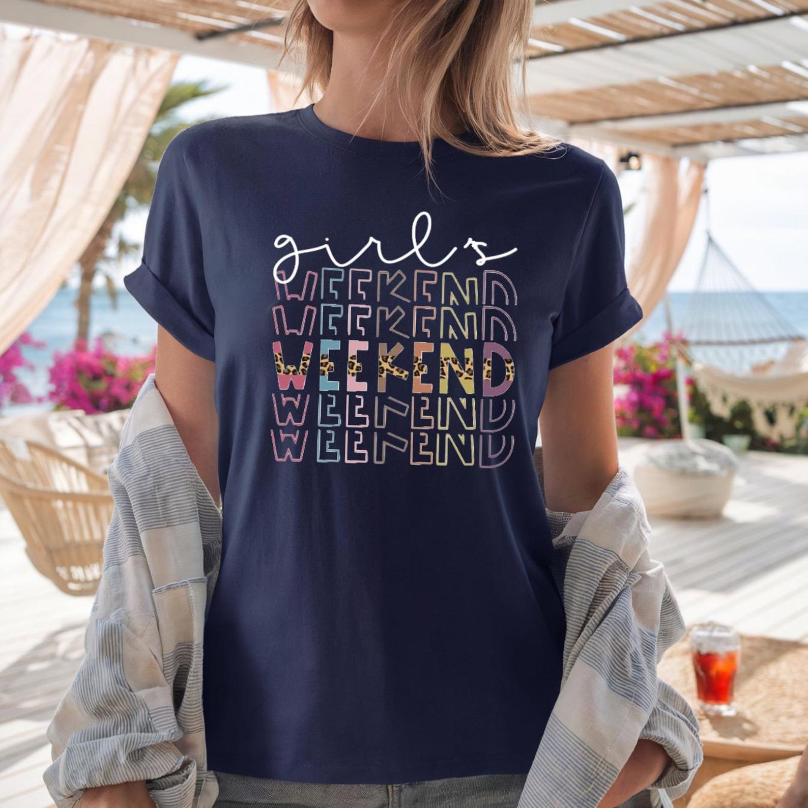 Girls Weekend Shirt, Girls Trip Shirt, Matching Group Vacation Shirts, Beach Trip Tee, Bachelorette Weekend Shirt Gift 8